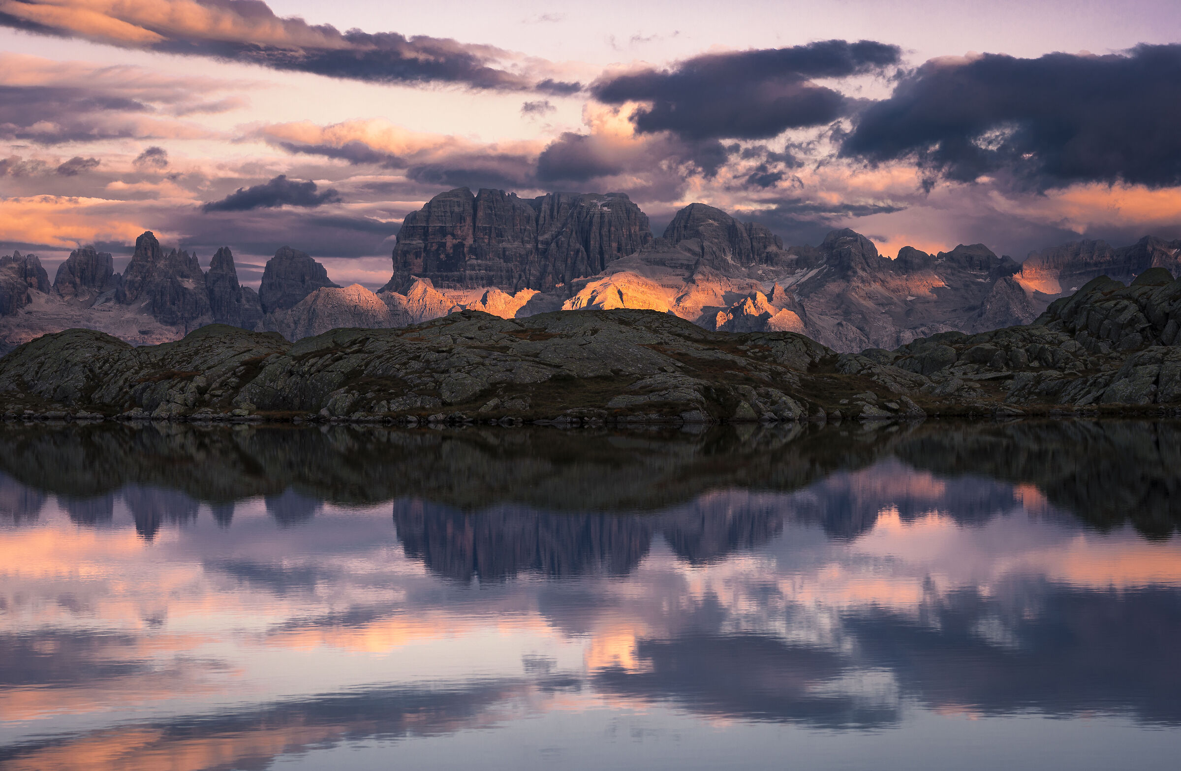 Tramonto fiammeggiante