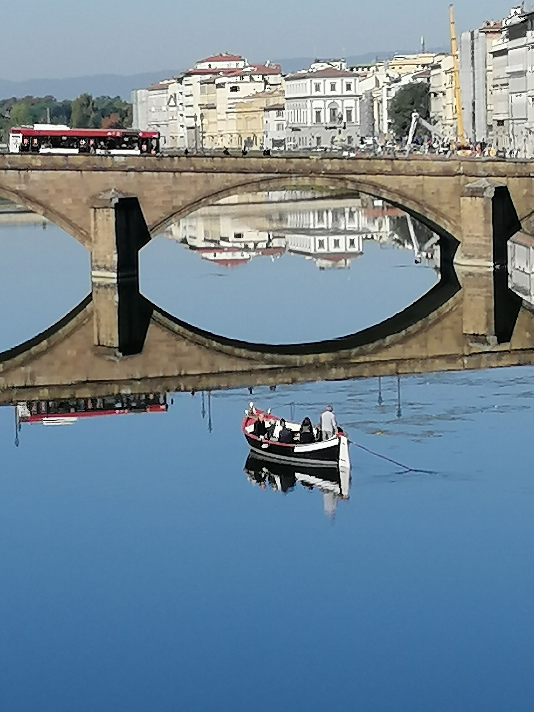 Reflections of a clear morning