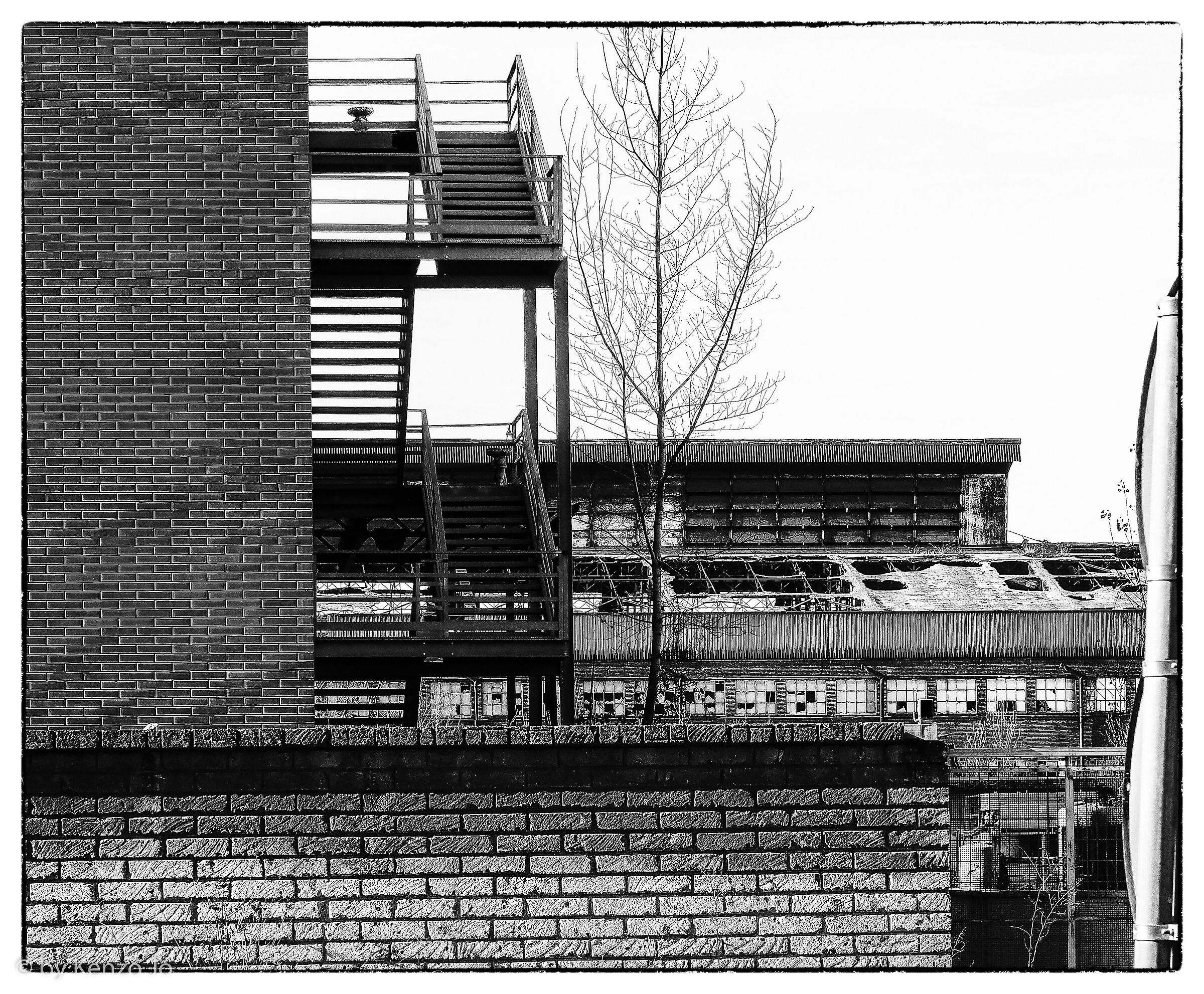 Industrial nativity scene