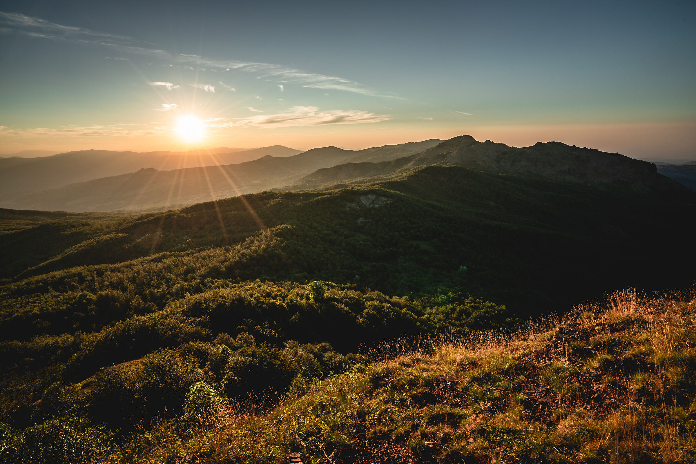 Sunset from Mount Lama