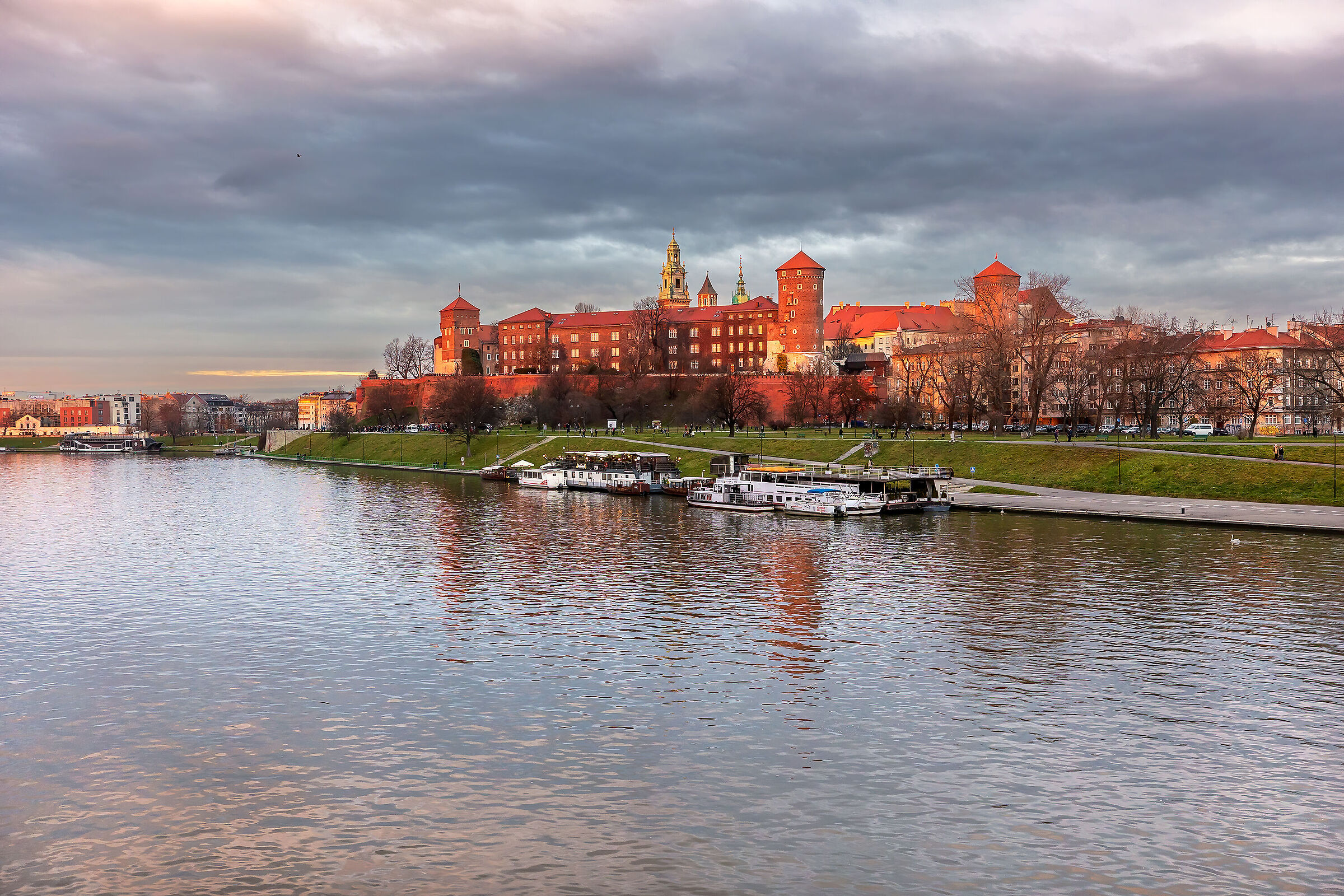 L'ultimo raggio di sole sul Castello di Wawel