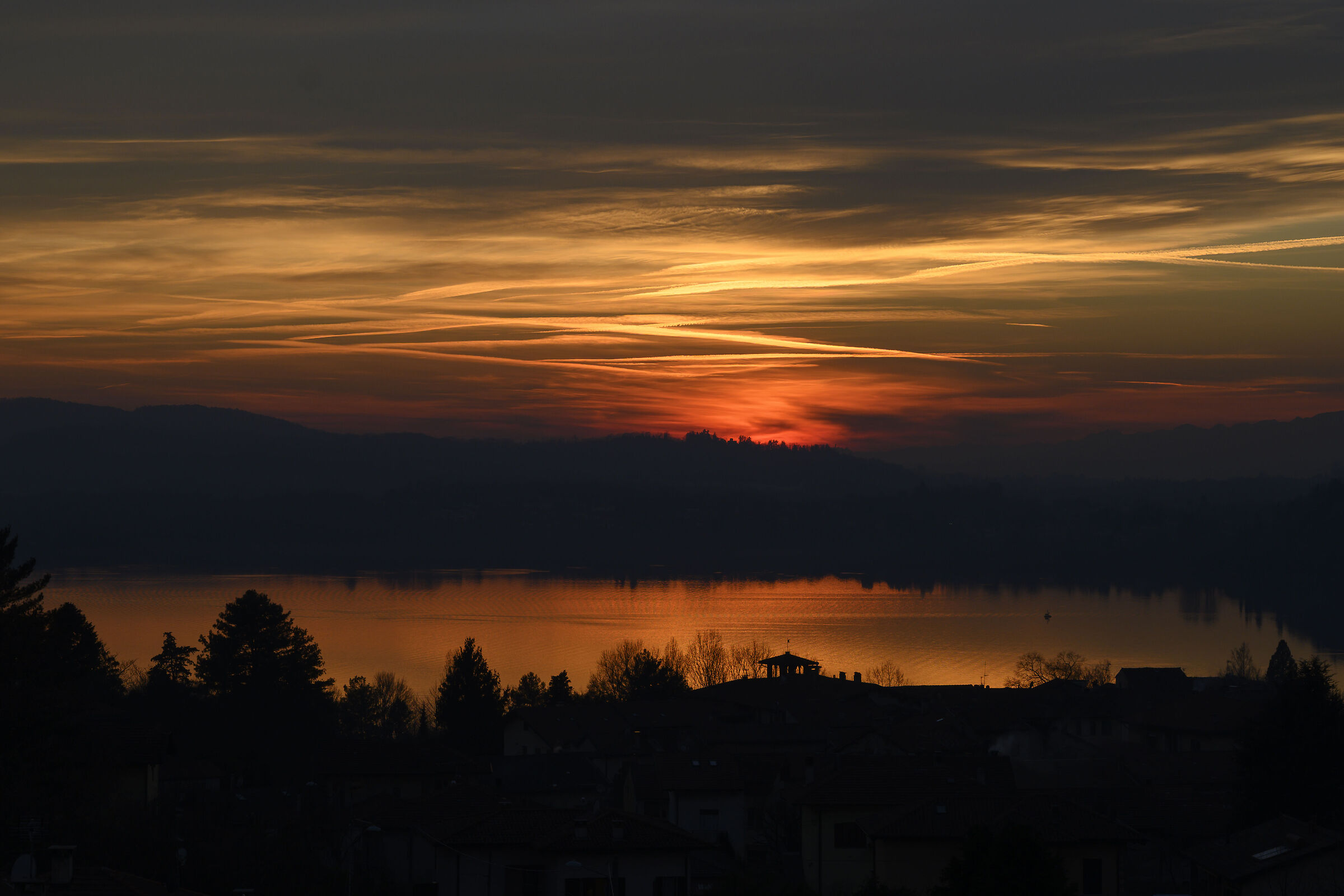 tramonto dal terrazzo...