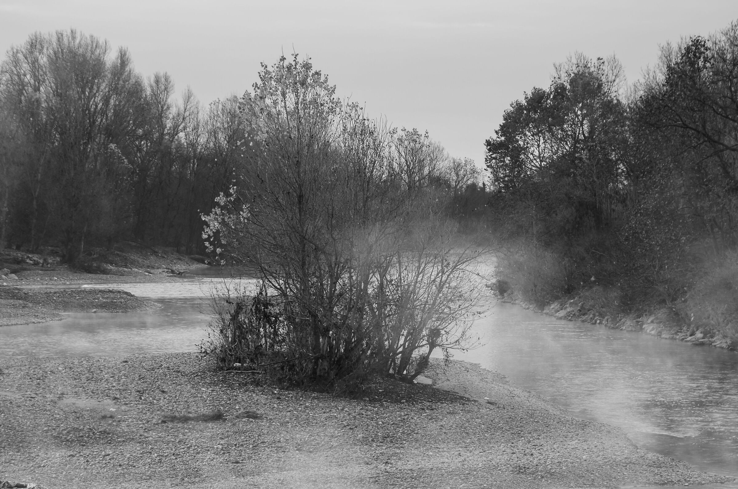 Alba Sull'Adda presso presa Canale Vacchelli