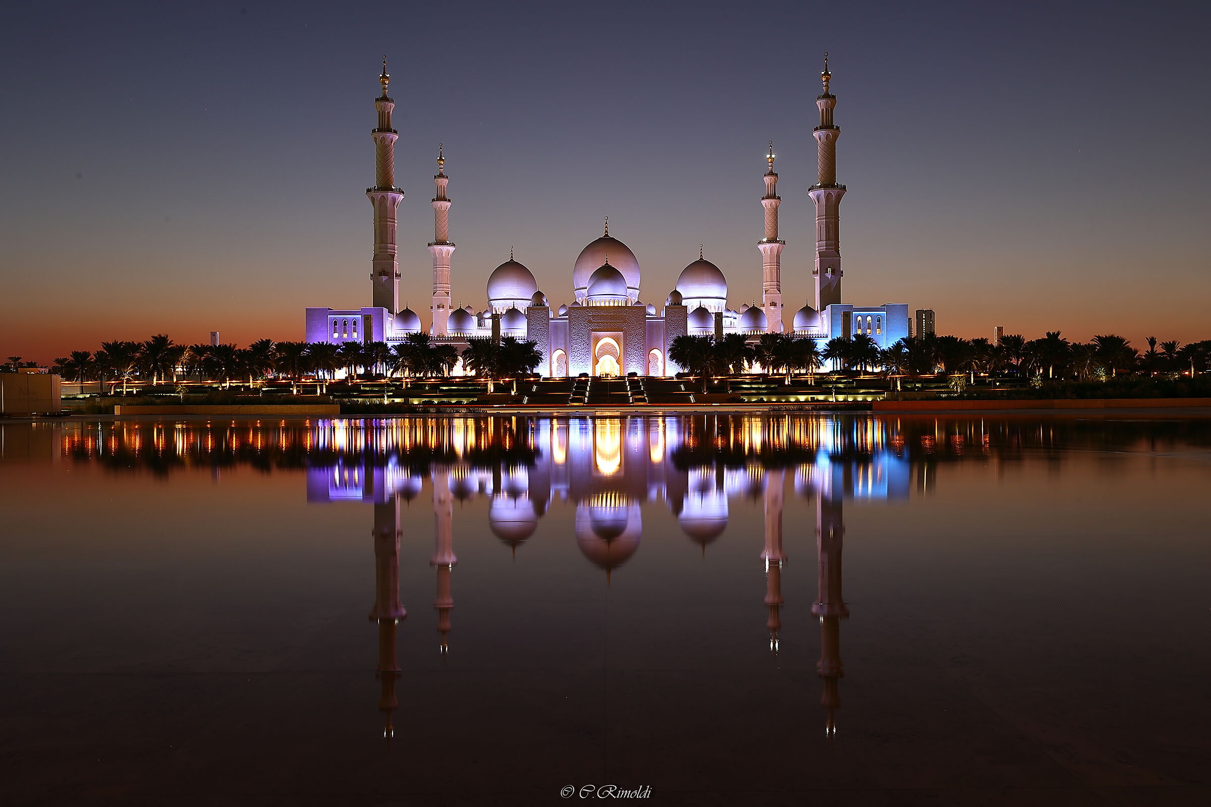 Ora blu alla Grande Moschea di Sheikh Zayed