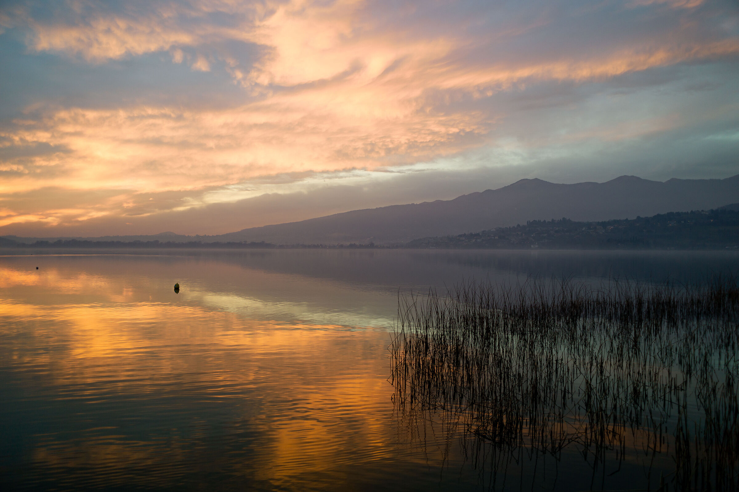 sunset on lake 2