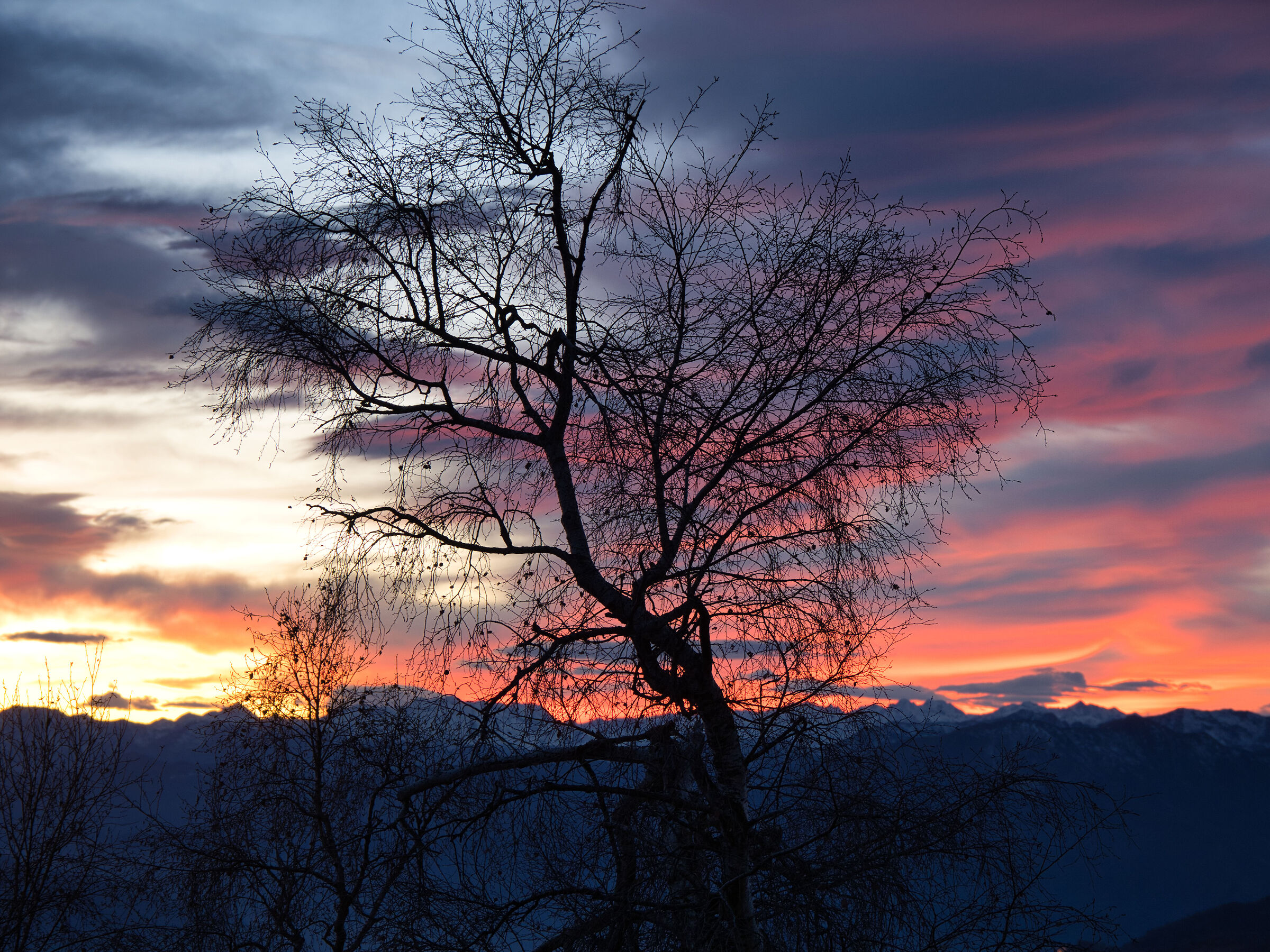 Tramonto nel nuovo anno