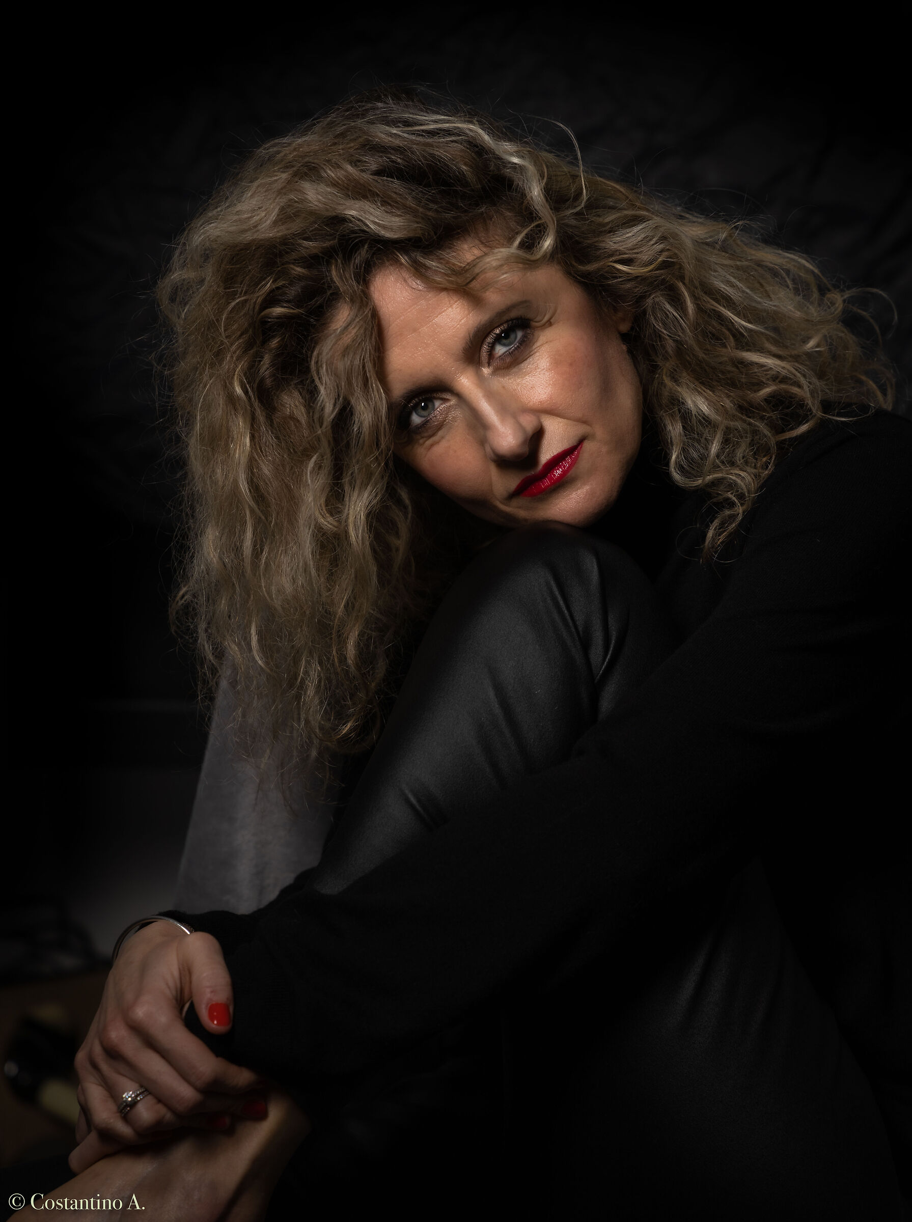 Laura in the dark...