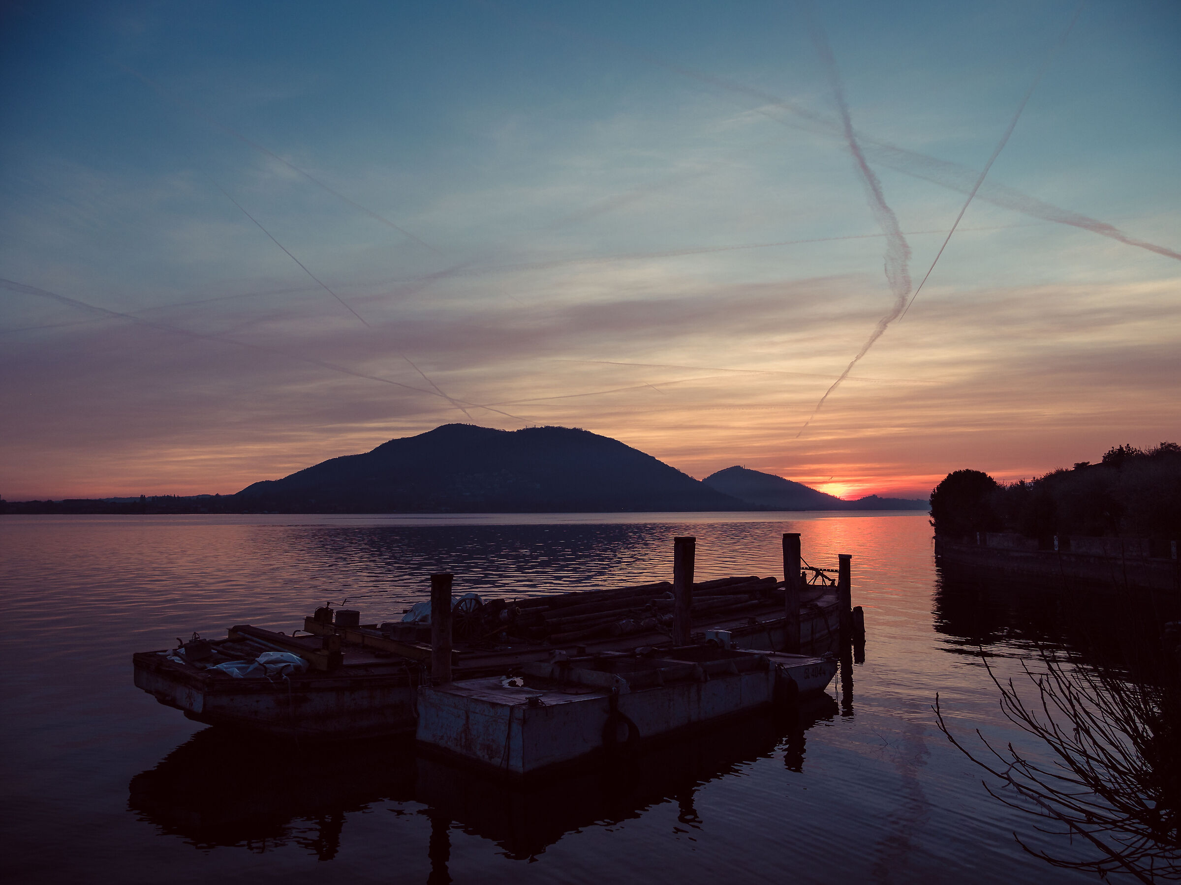 Tramonto sul lago d'Iseo