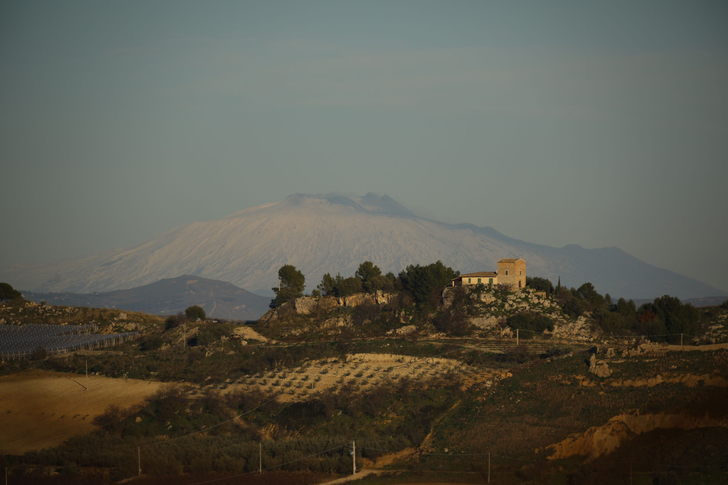 L'etna a 130 Km di distanza