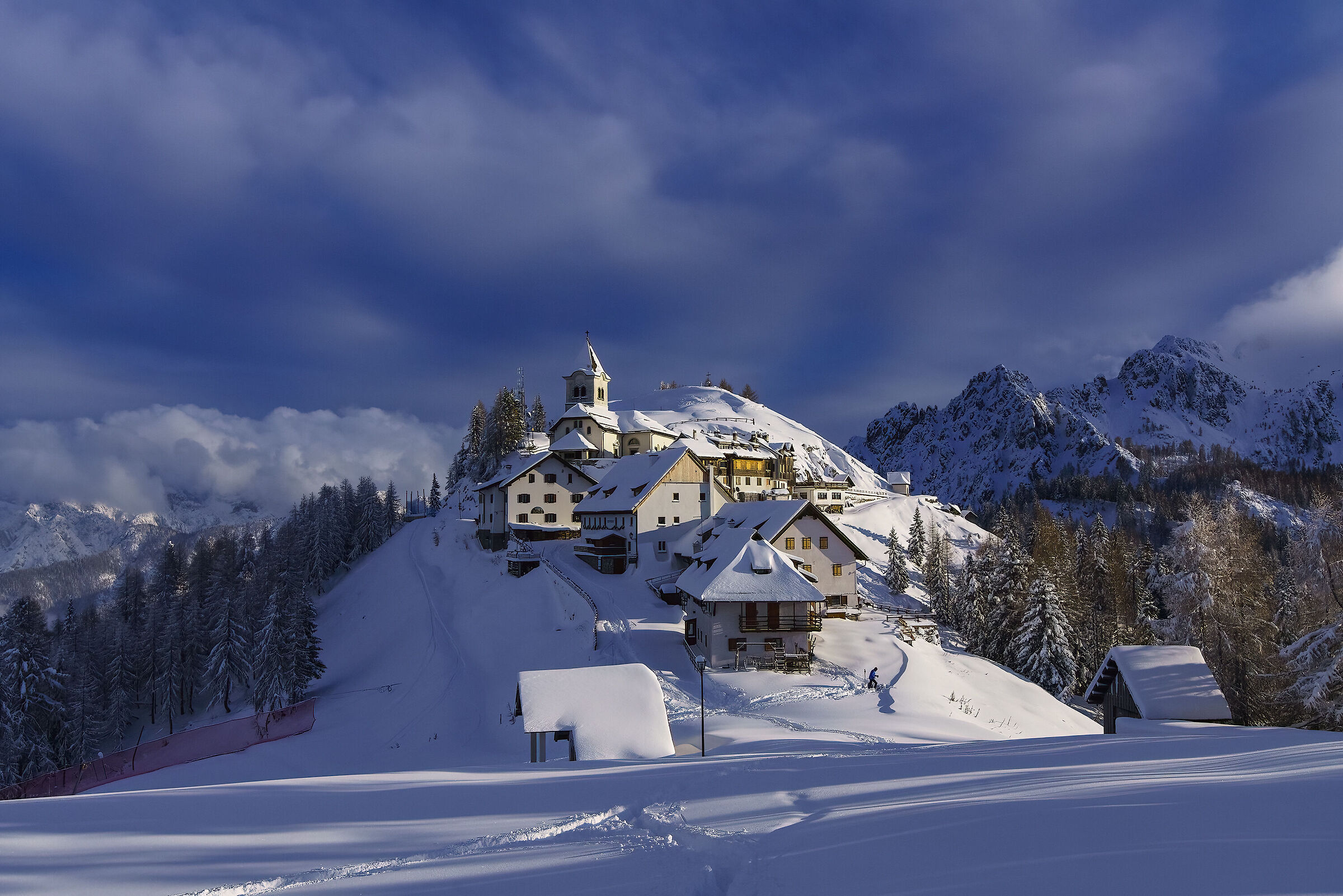 Monte Santo del Lussari alpi Giulie 28/11/2021
