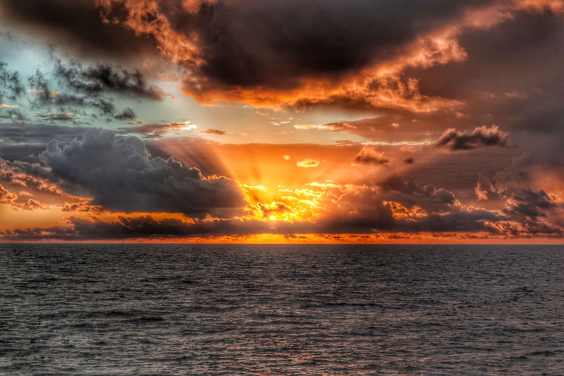 Setting in a cloudy way...