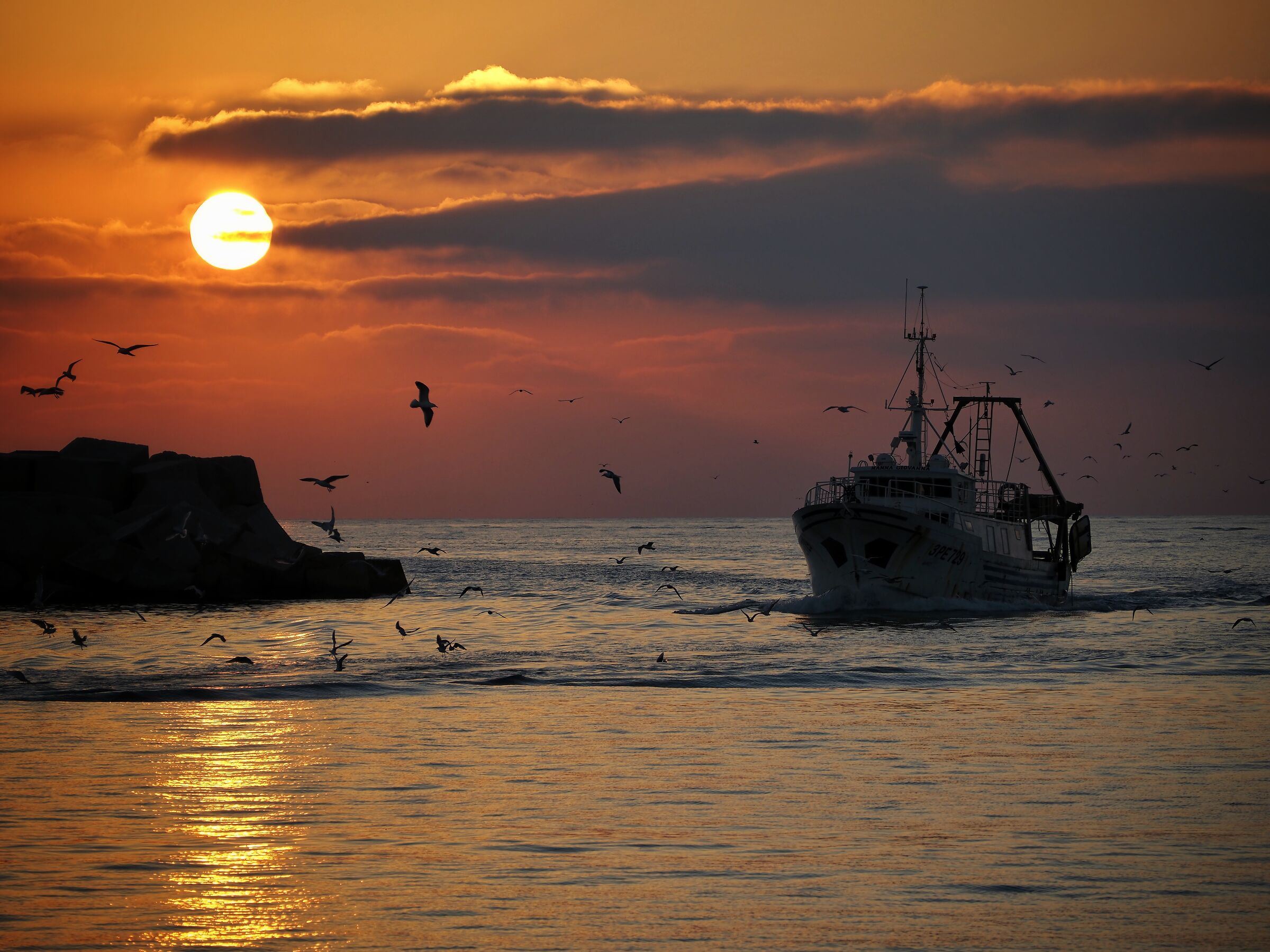 Pesca, mare e tramonti