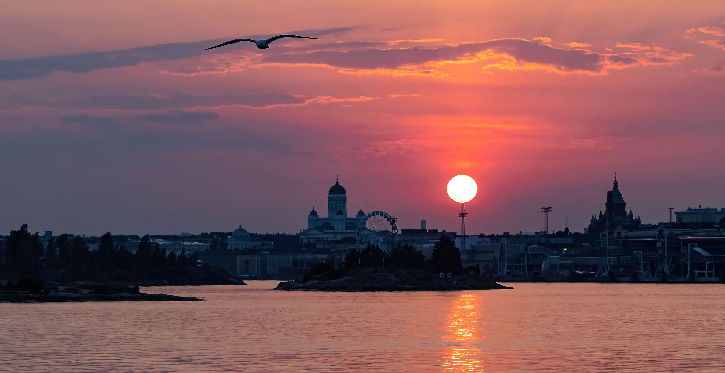 Sunset in Helsinki