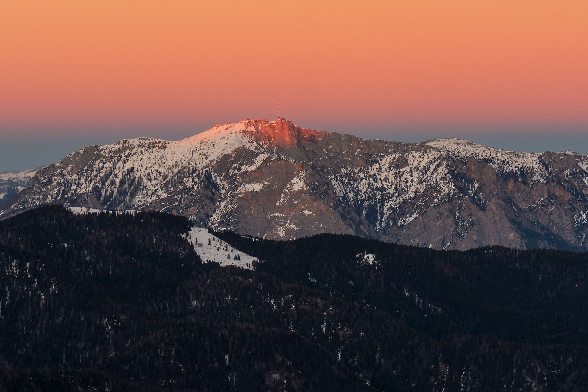 Winter sunset