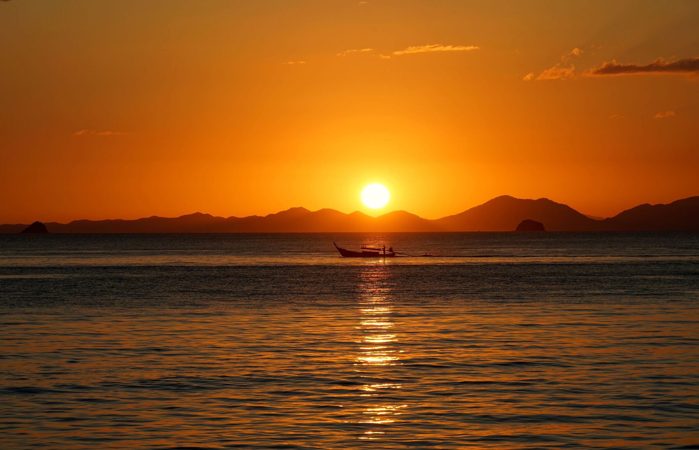 Tramonto in Thailandia