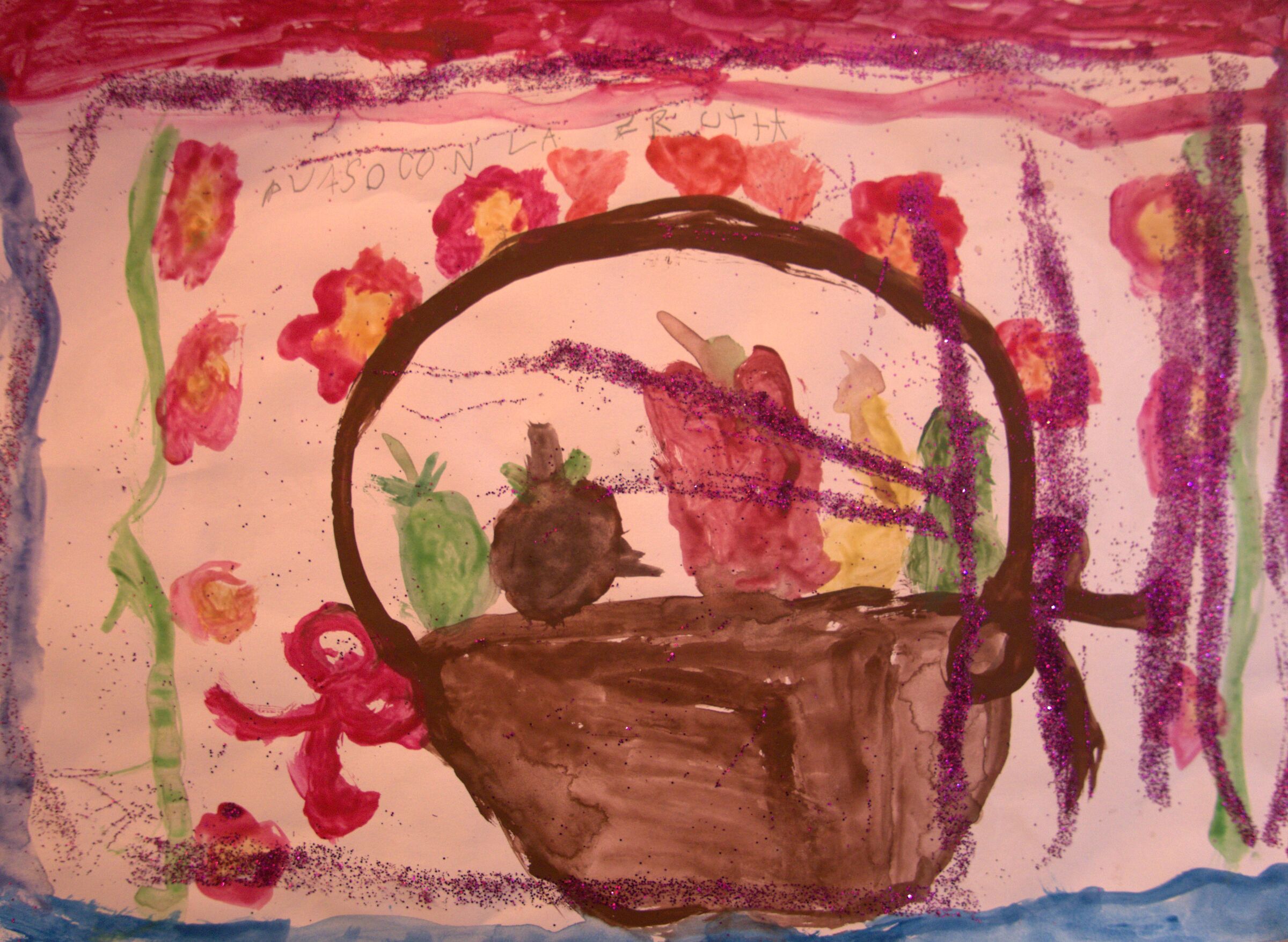 Vaso con frutta