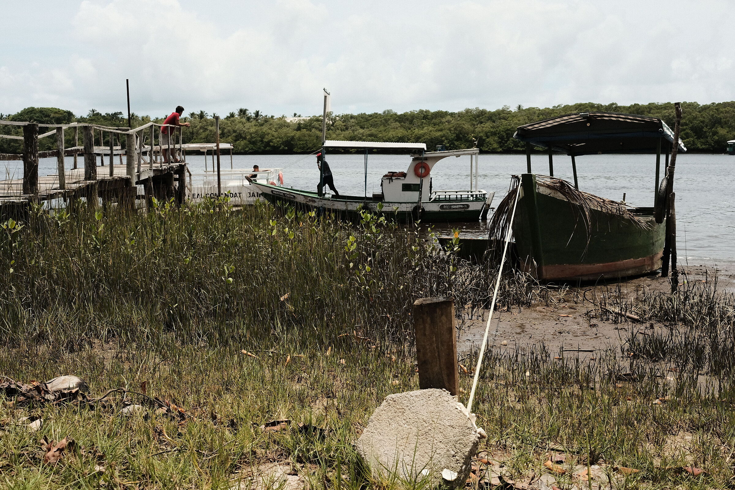One more boat docking