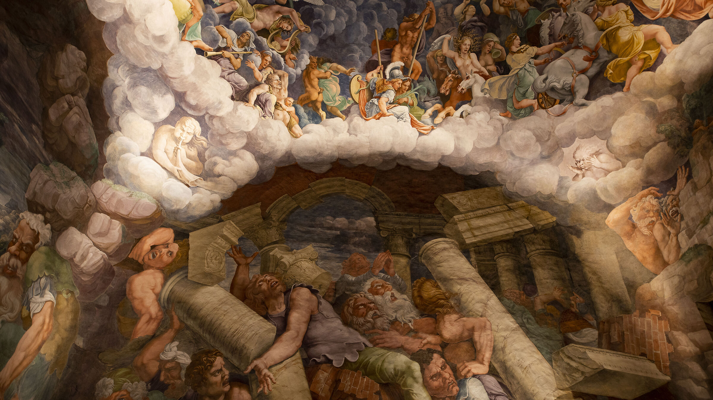 Myth and truth. Giants defeated by the Greek gods...
