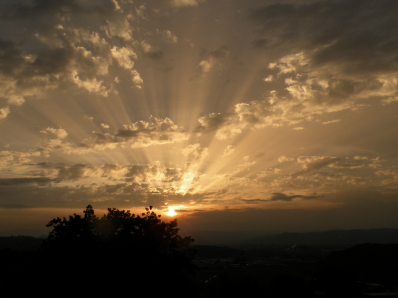 Sunset on the Vicenza plain