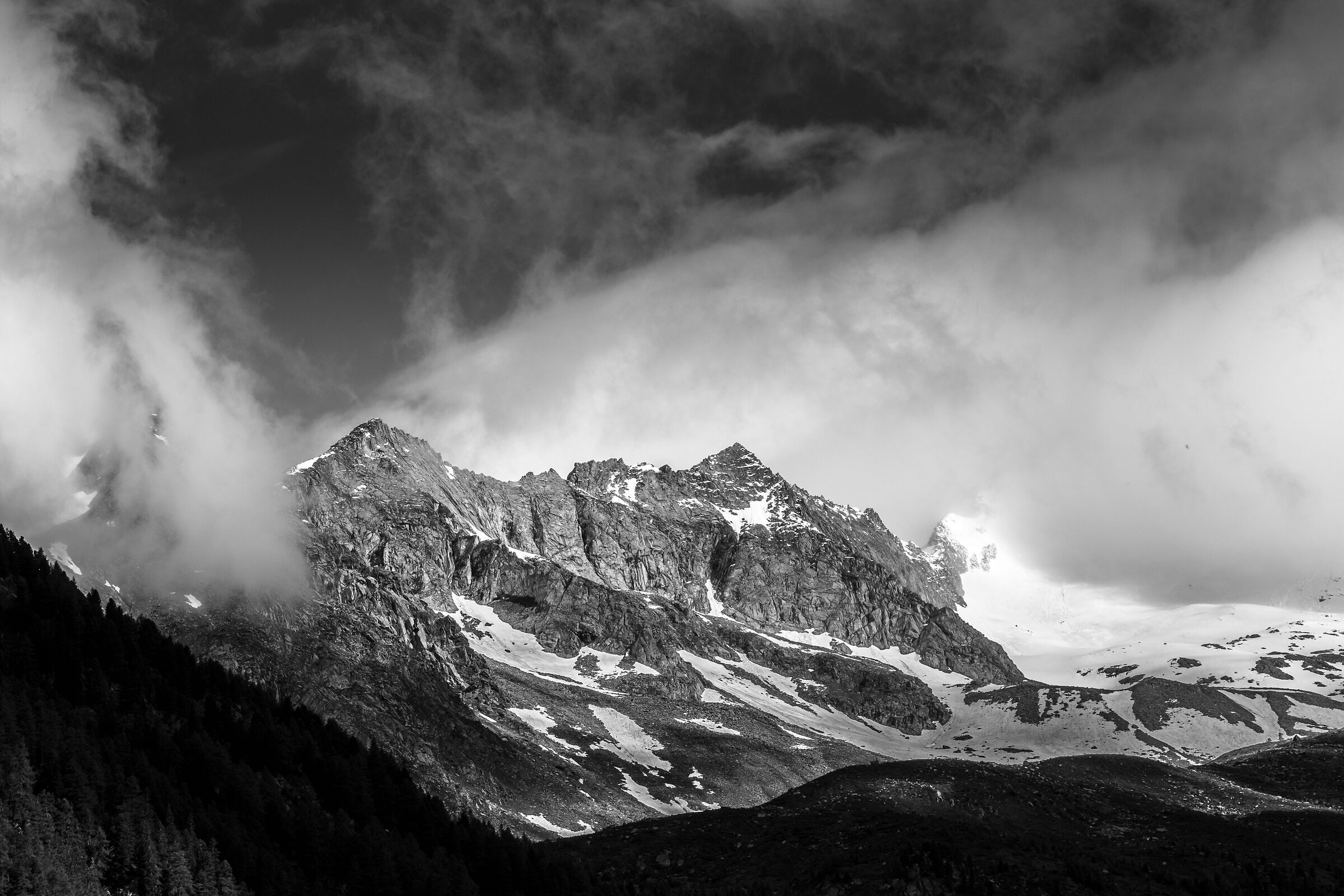 Thunderstorm in the Alps