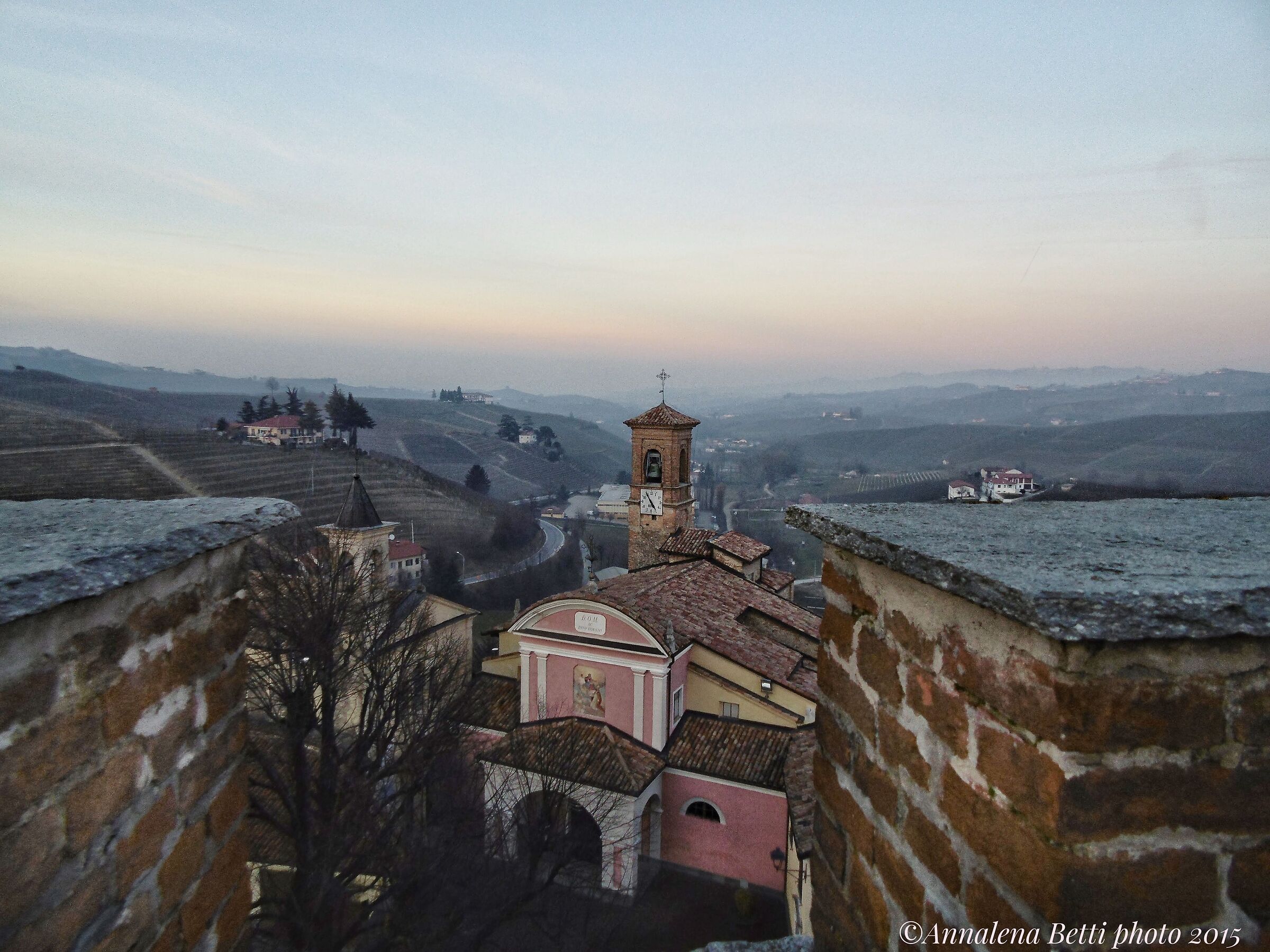 From the balcony... the Langhe