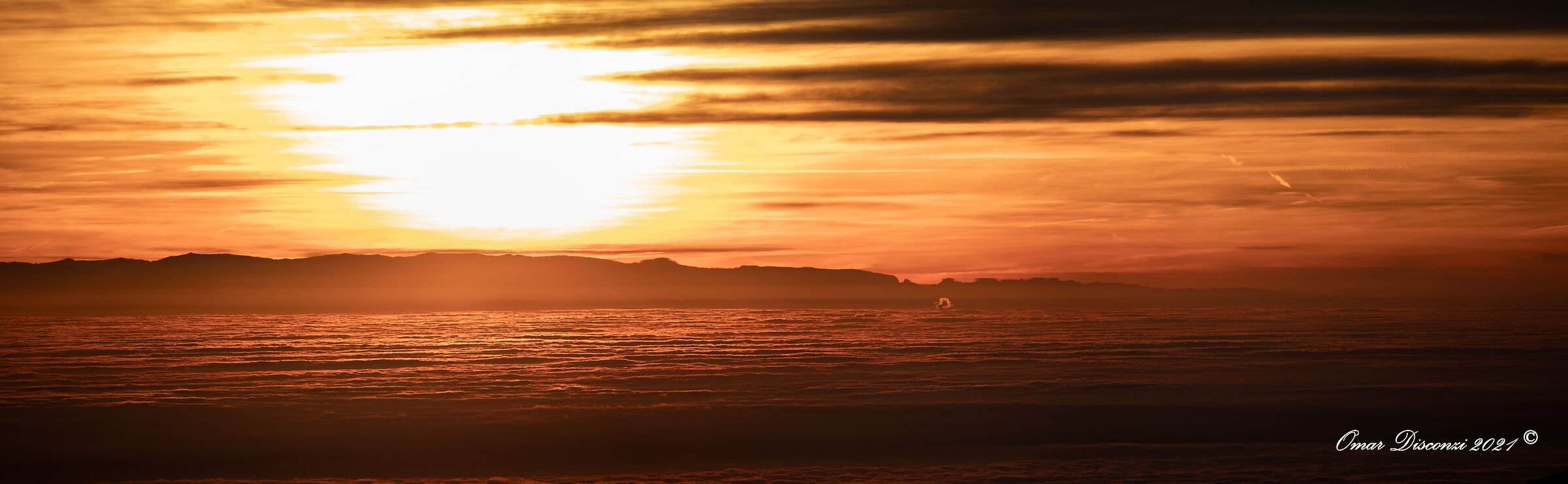 Panoramica al tramonto