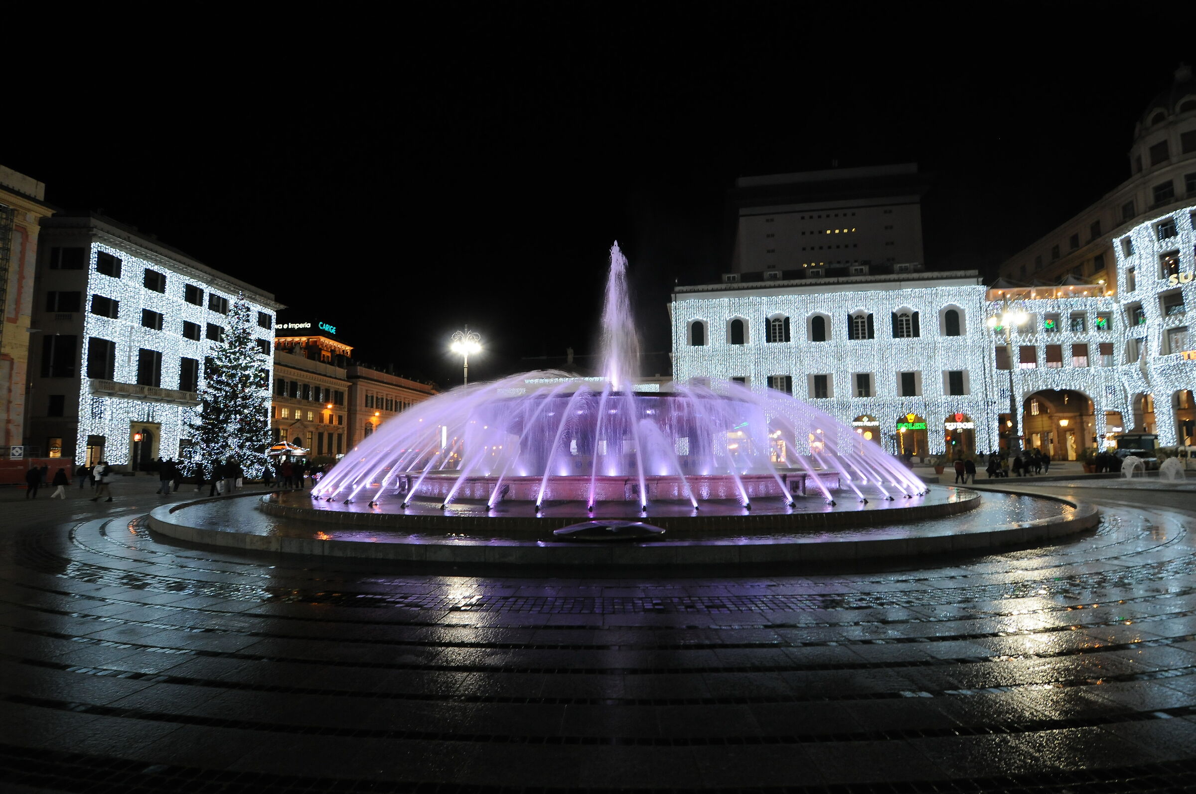 Fountain Piazza De Ferrari Genoa