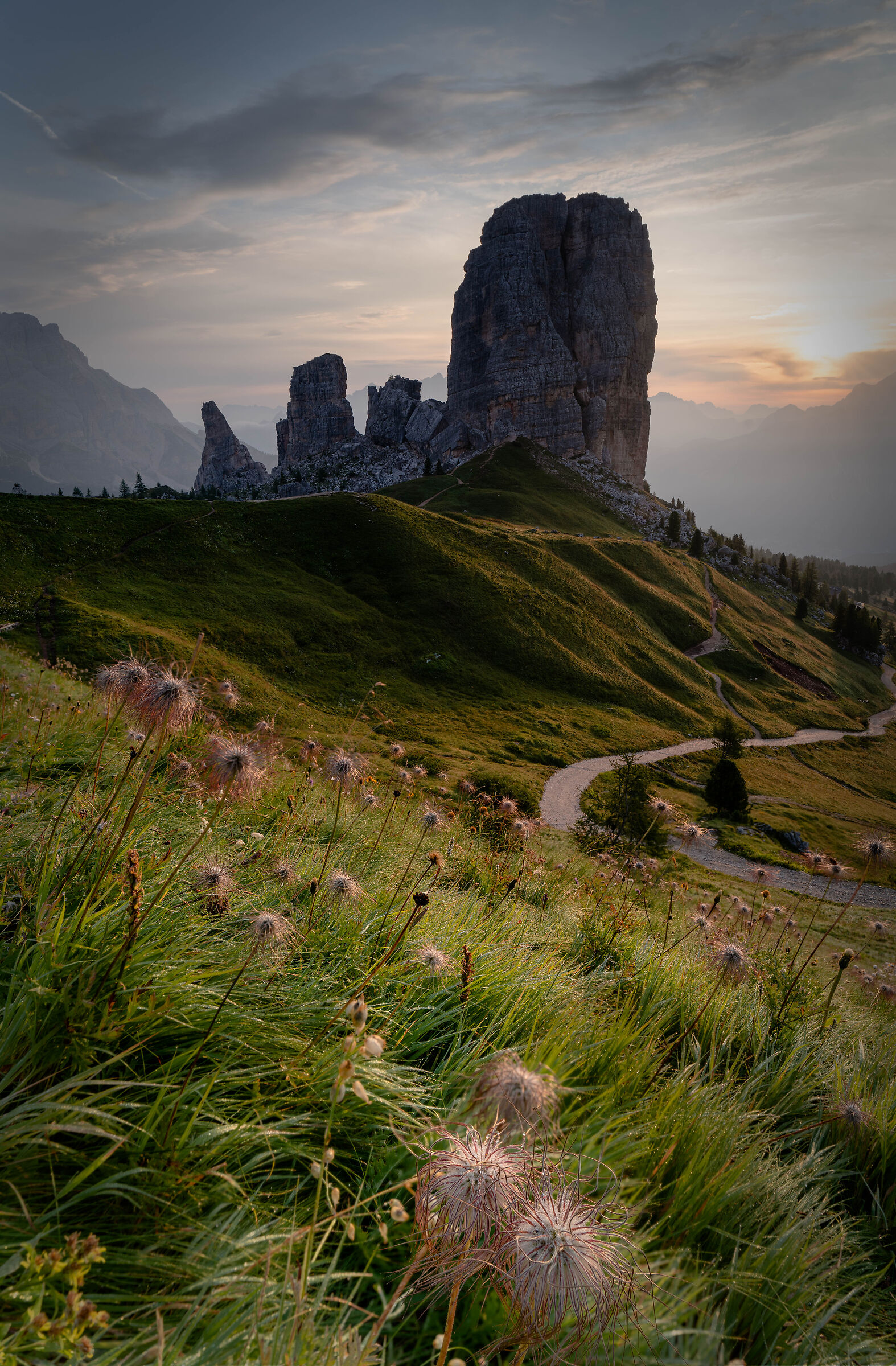 sunrise at passo giau