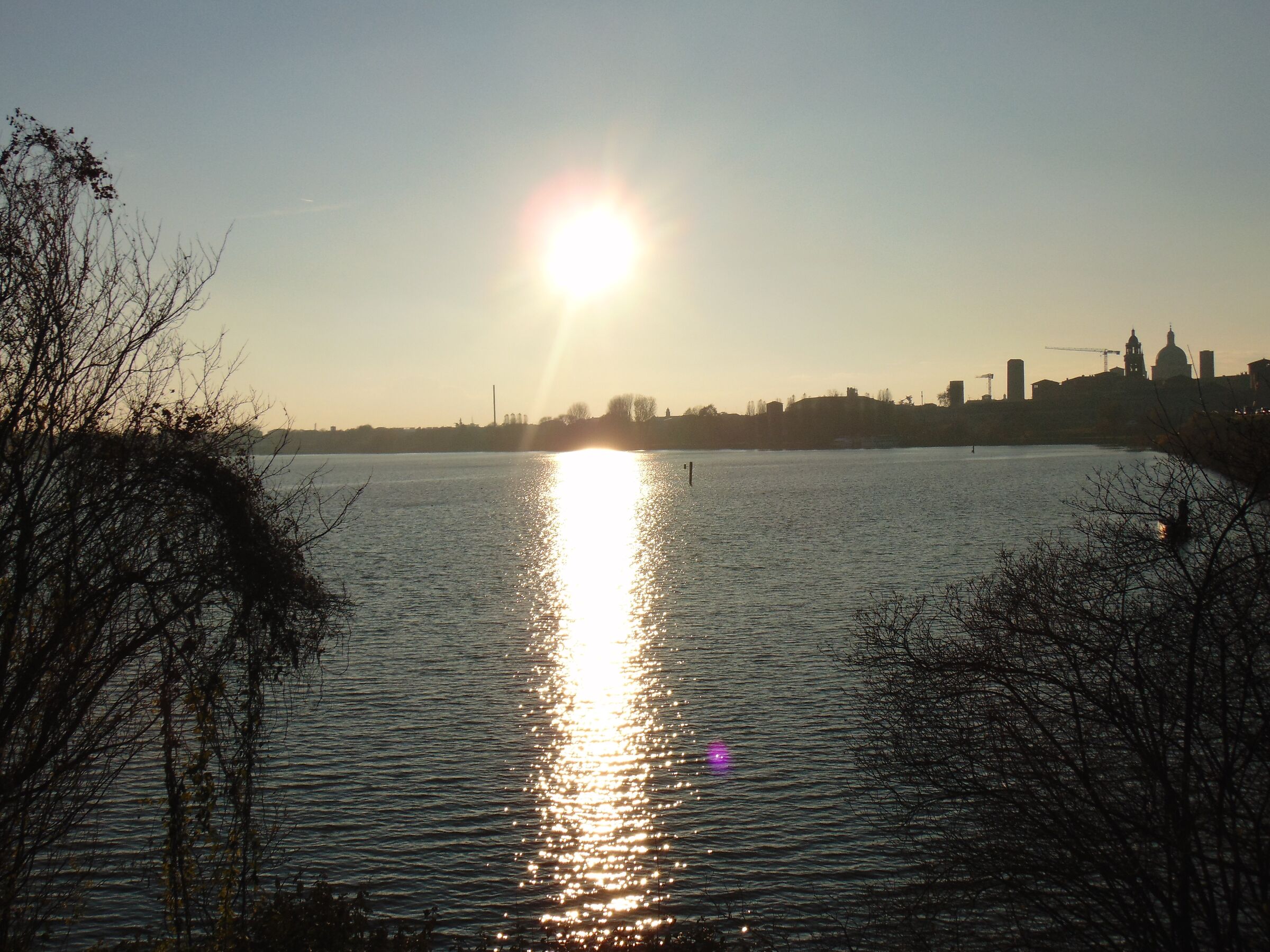 tramonto su Mantova