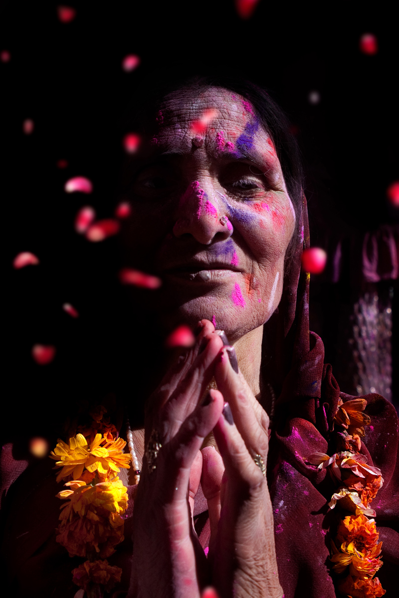 Holi Festival,ritratto.