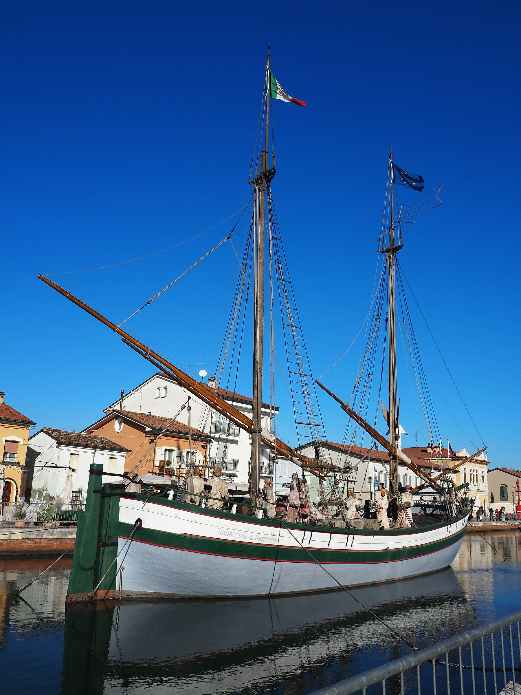 Floating nativity scene