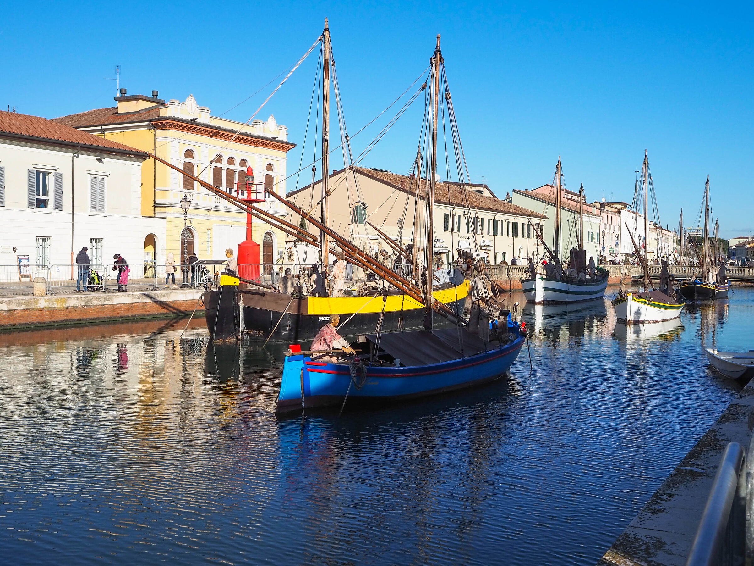 Floating nativity scene