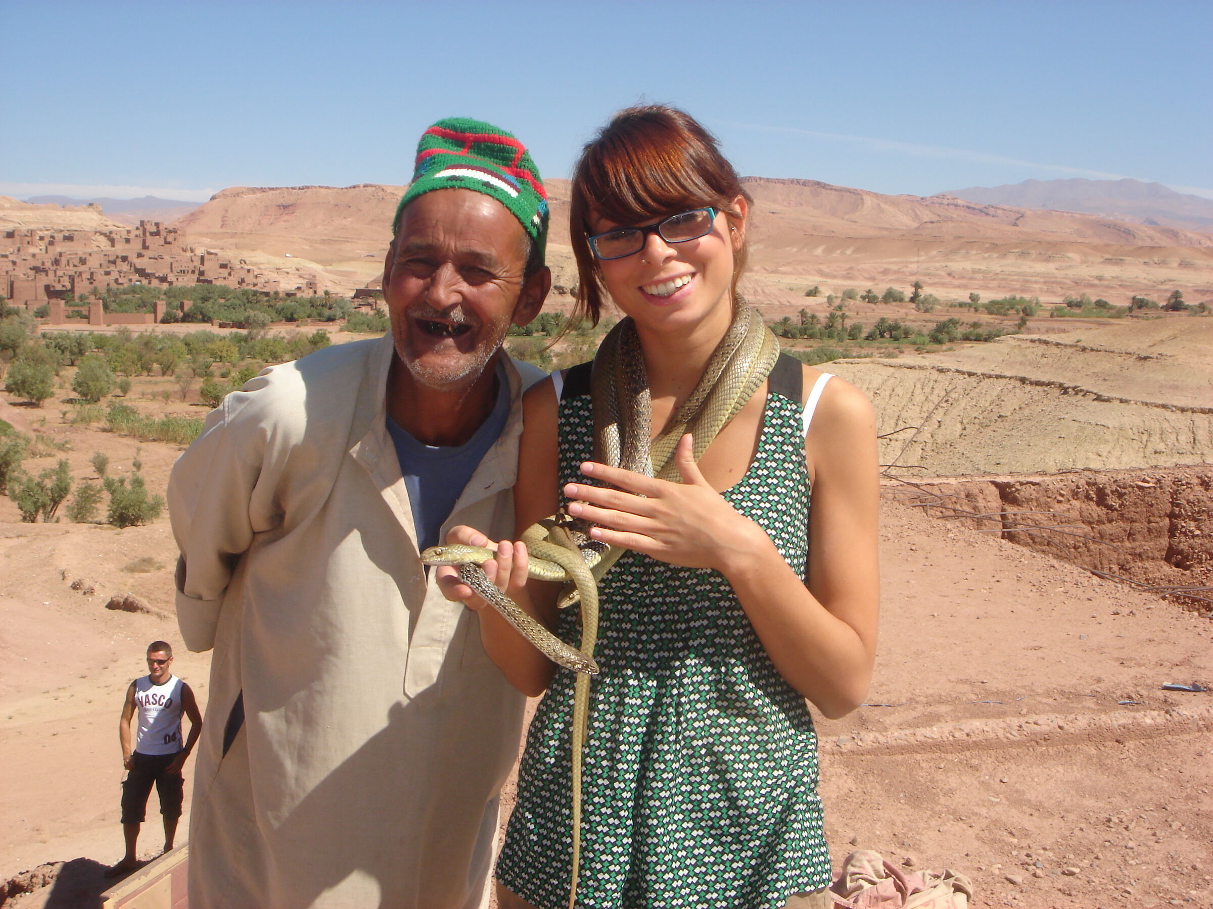 To the anthropologist the snakes make him a mustache