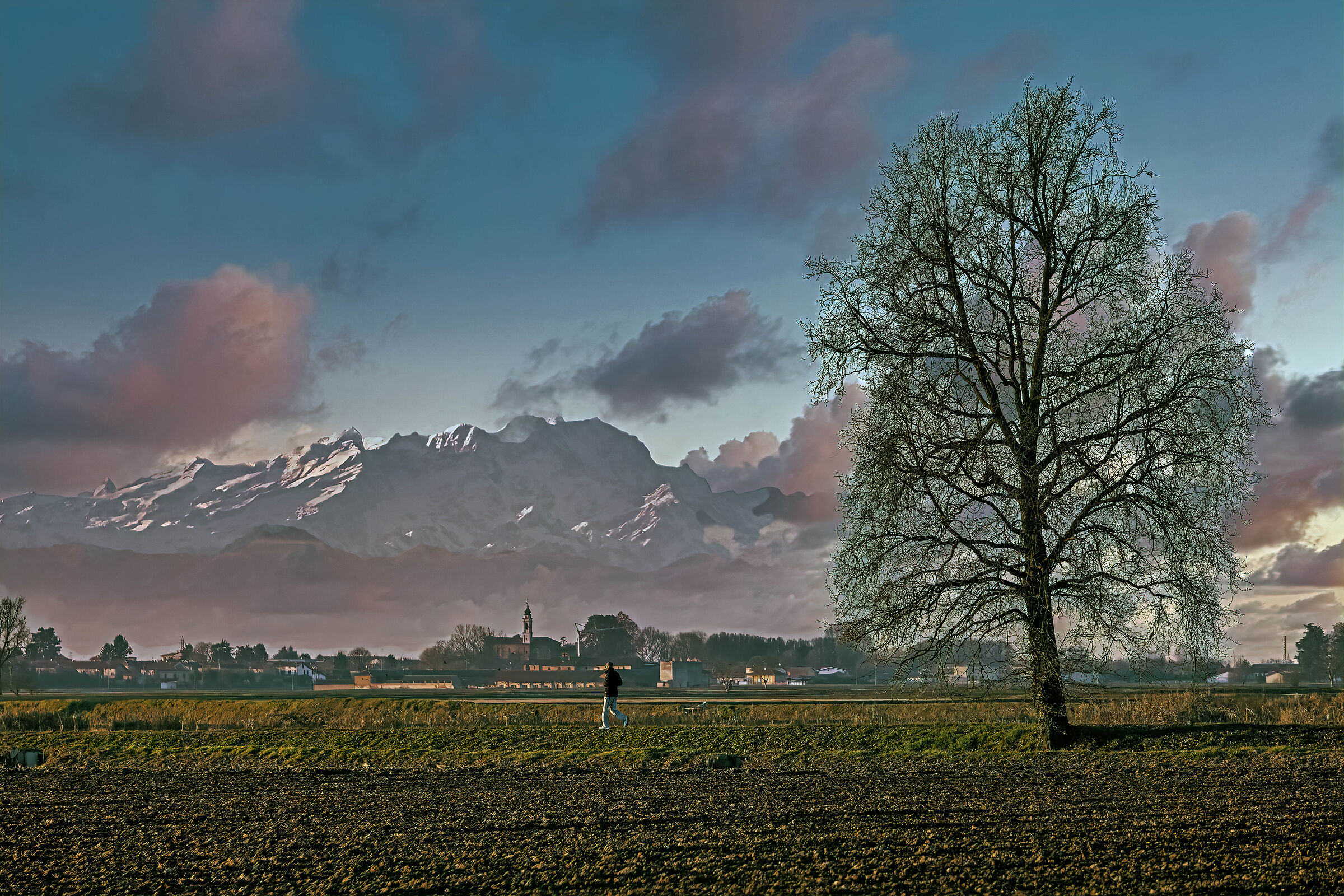 Una passeggiata all'alba