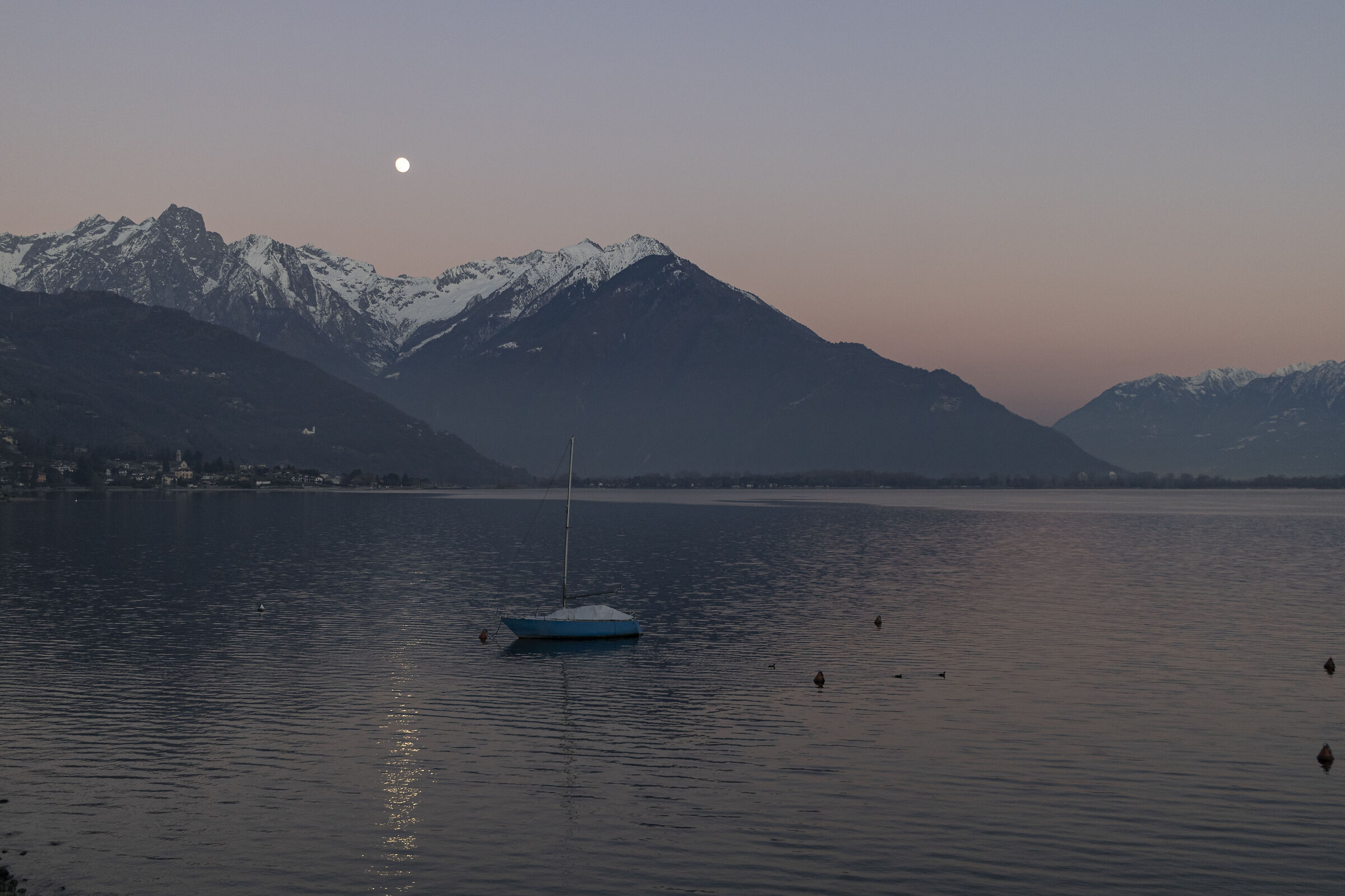 Sunset over Lake Como