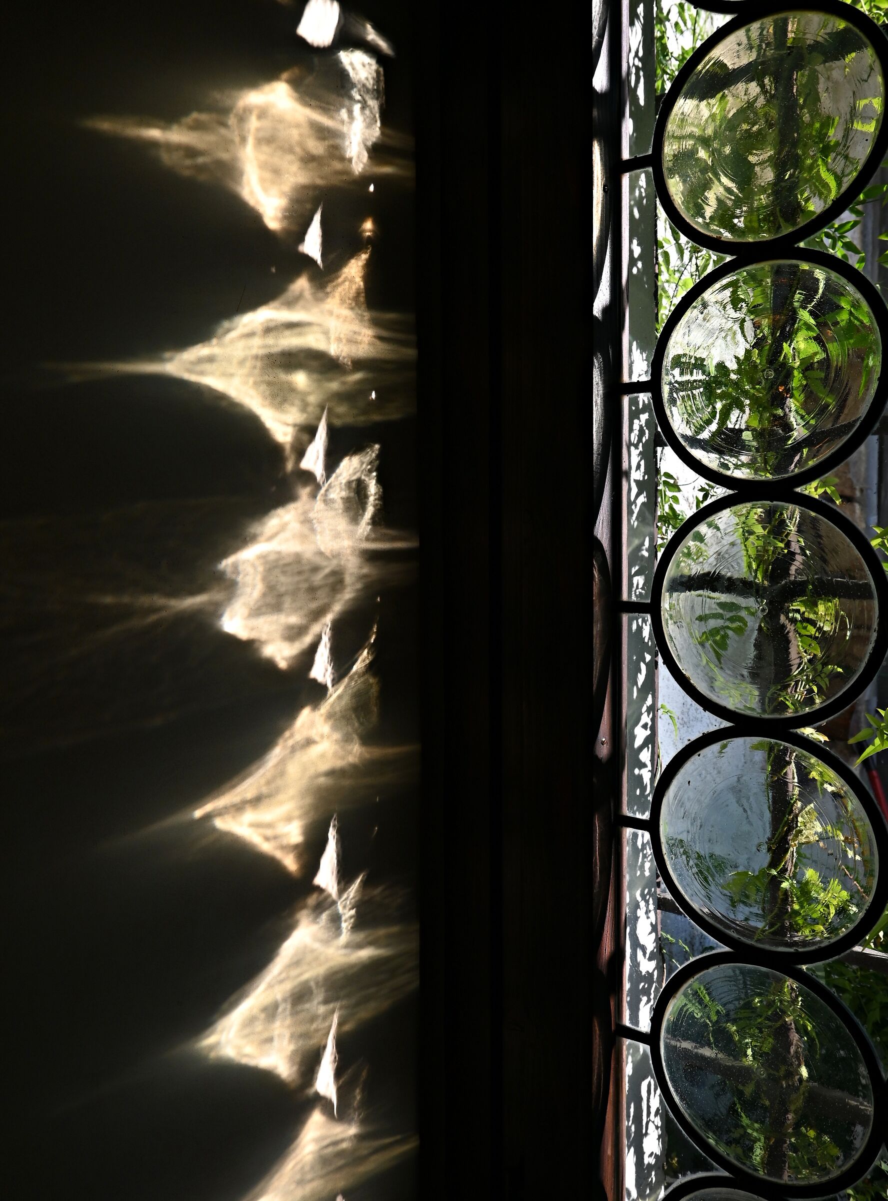 Reflections from ancient window