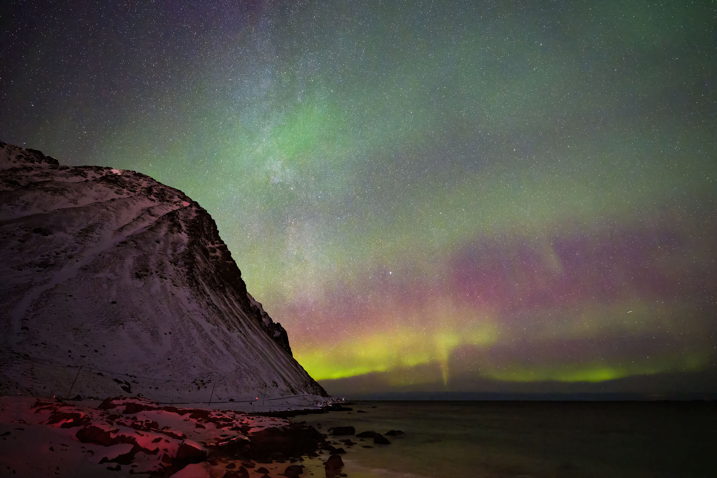 Milkyway in the Aurora