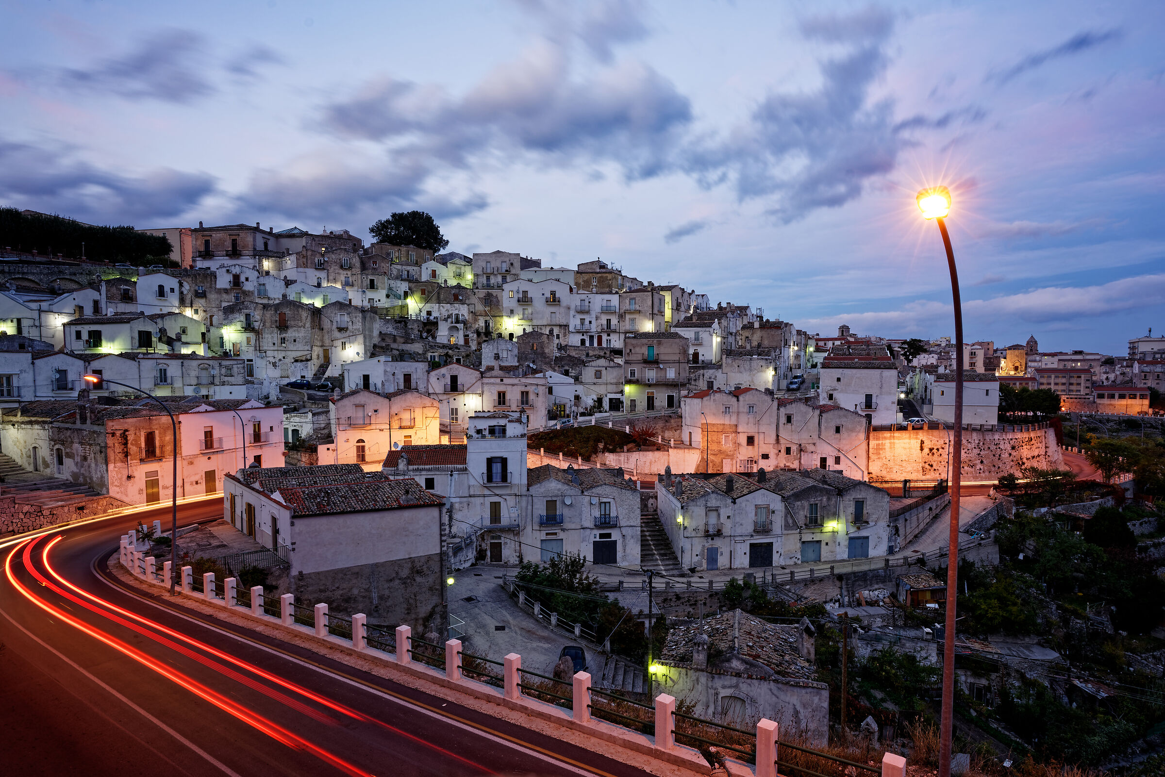The last lights in Monte Sant'Angelo