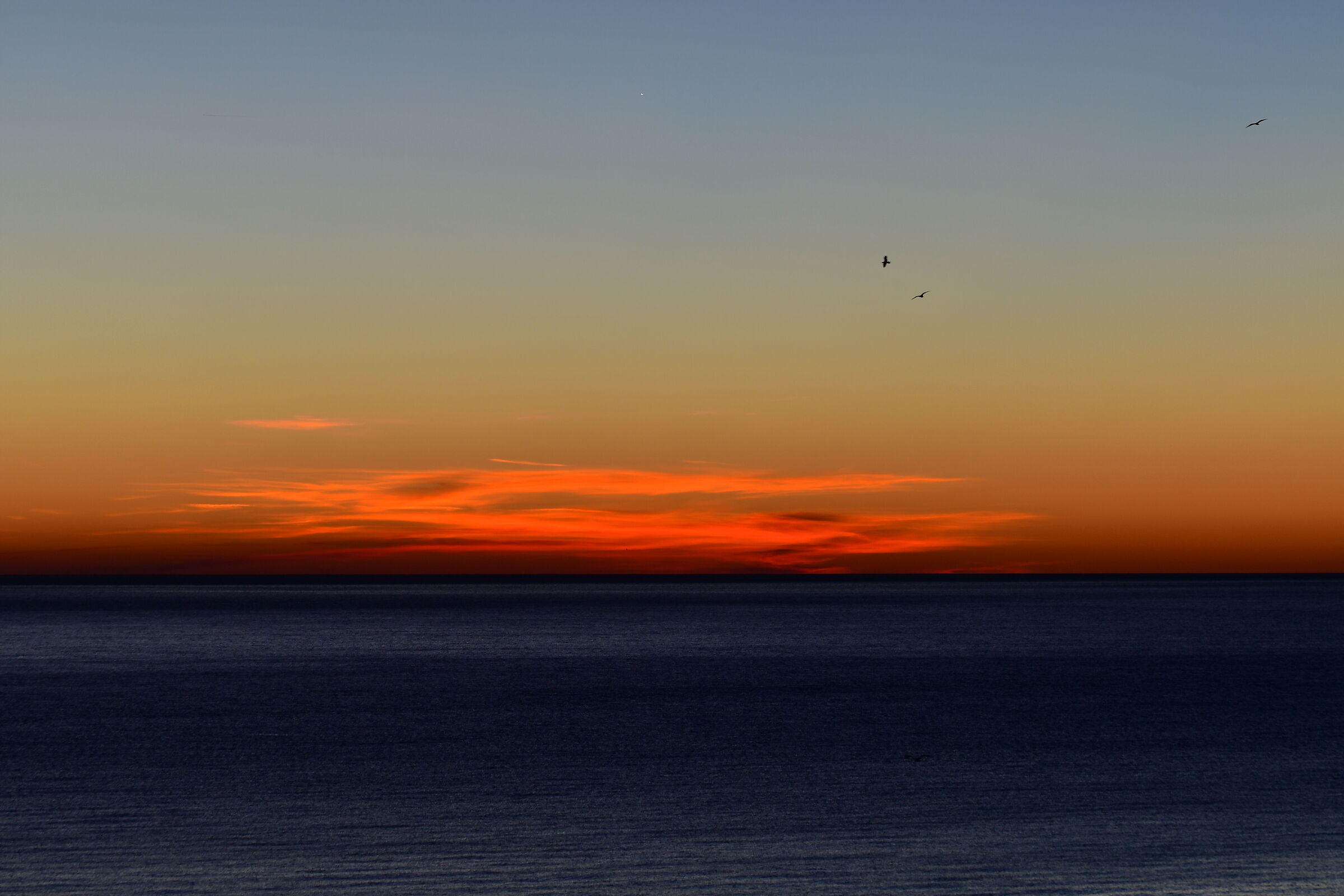 Sunrise over the Gulf of Genoa