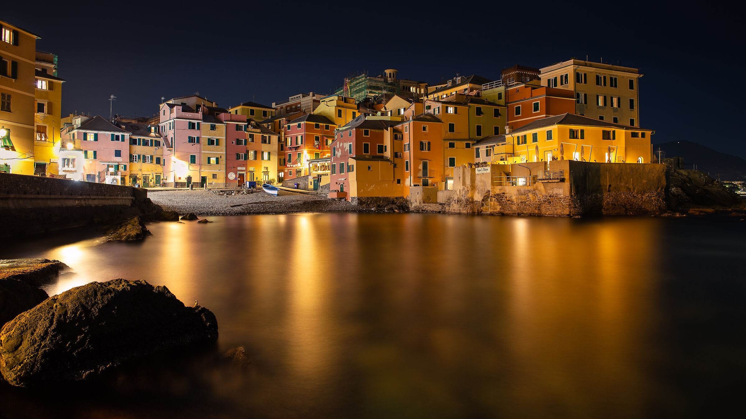 Boccadasse by night