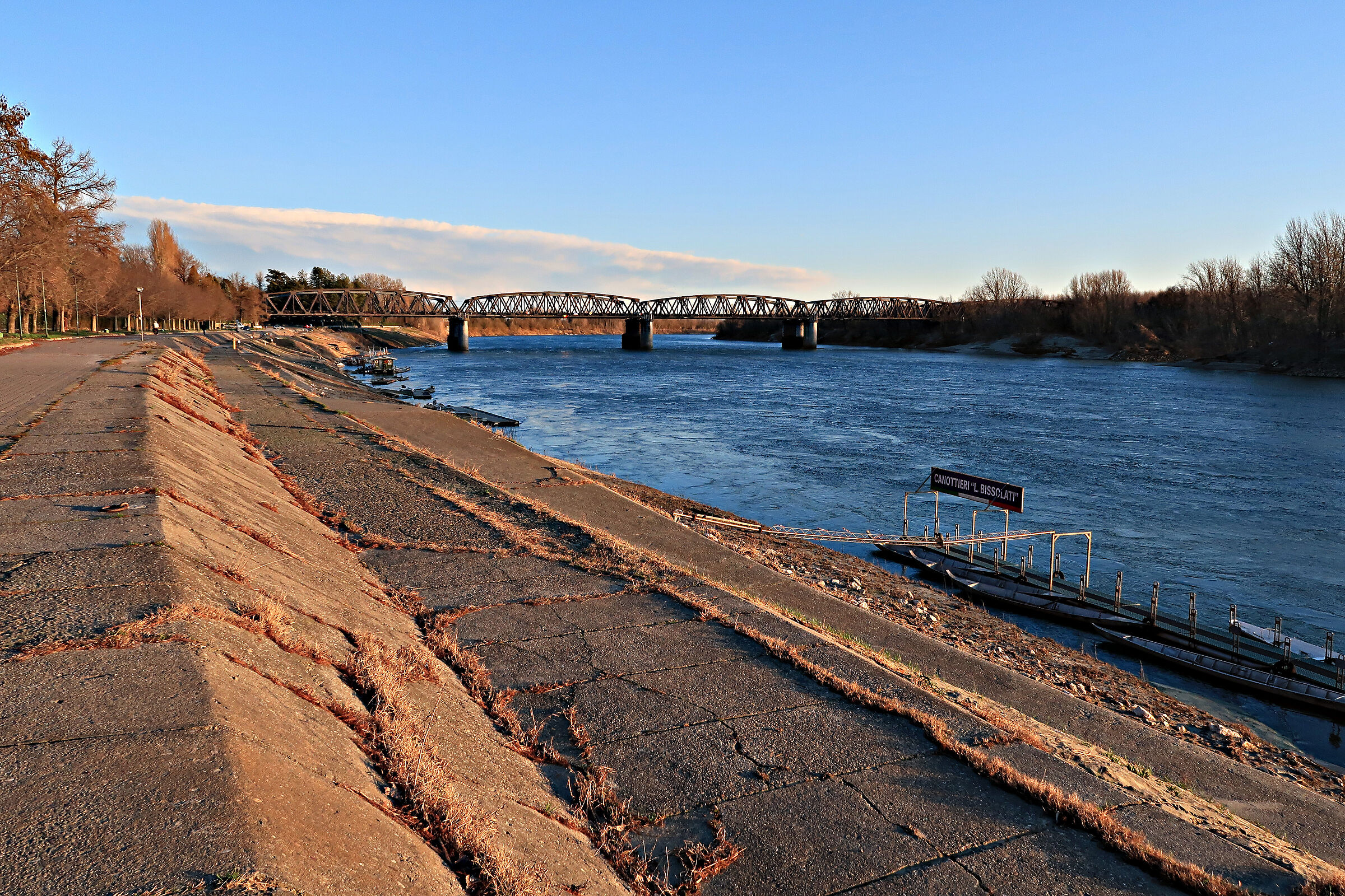 Tough winter day on the Po