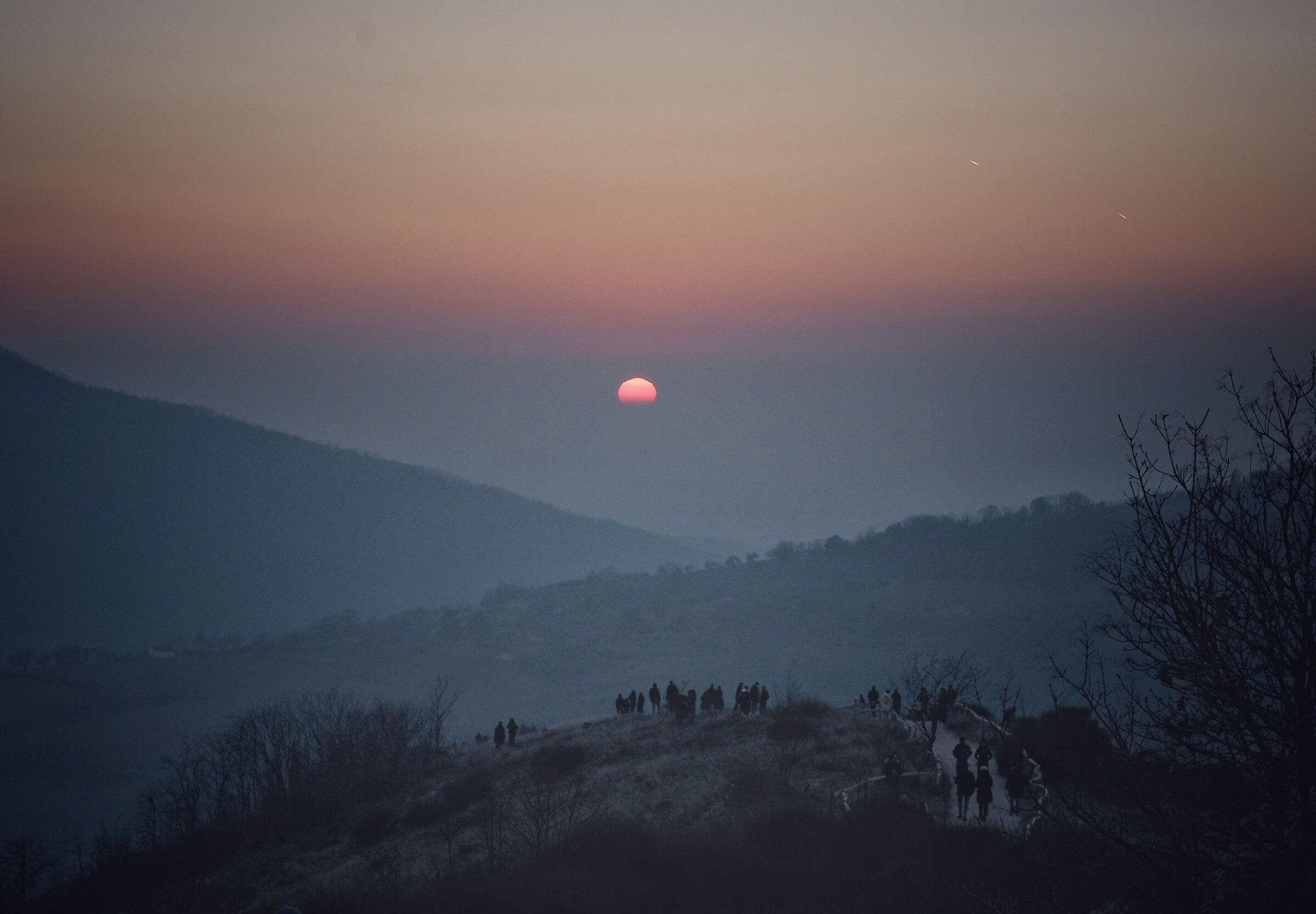 Sunset from the Pianoro del Mottolone