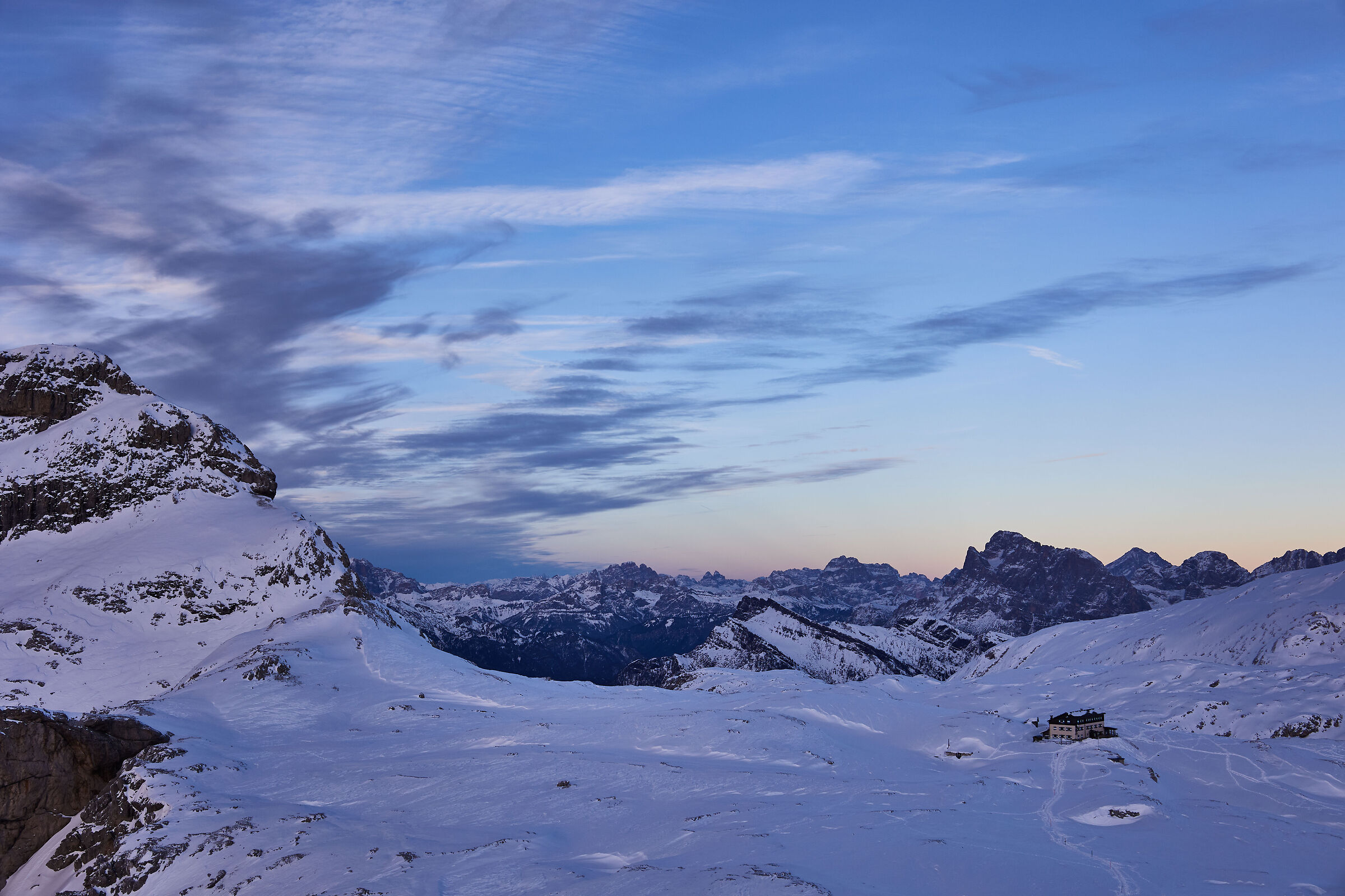 Alto piano delle Pale al tramonto