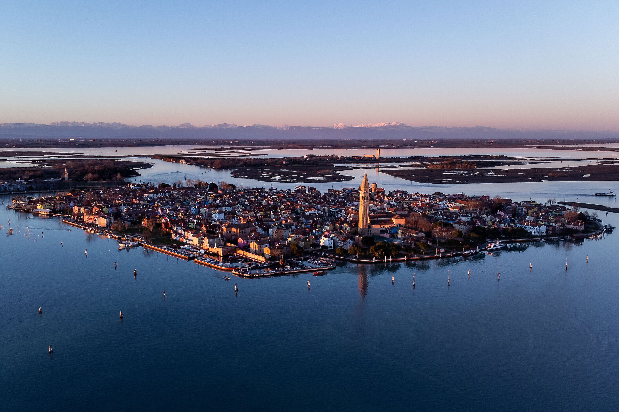 Sunset in Burano