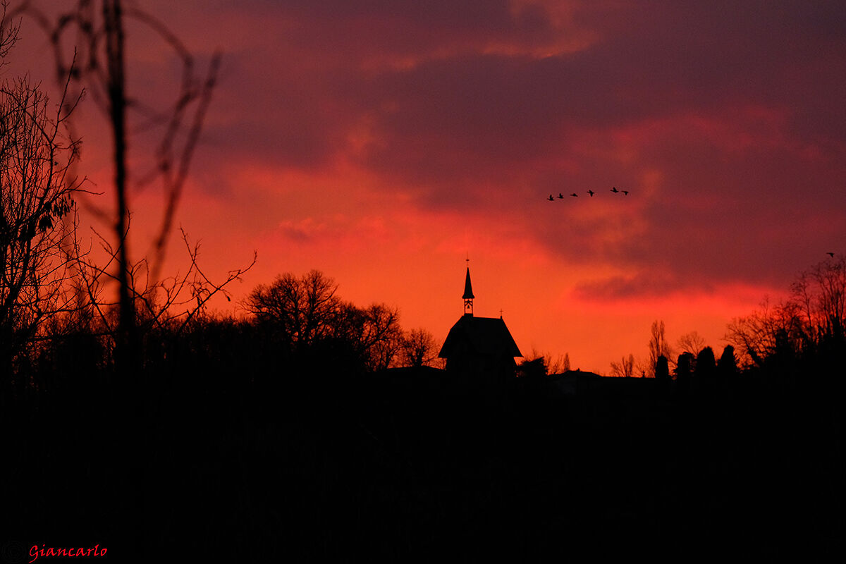 un tramonto emozionante