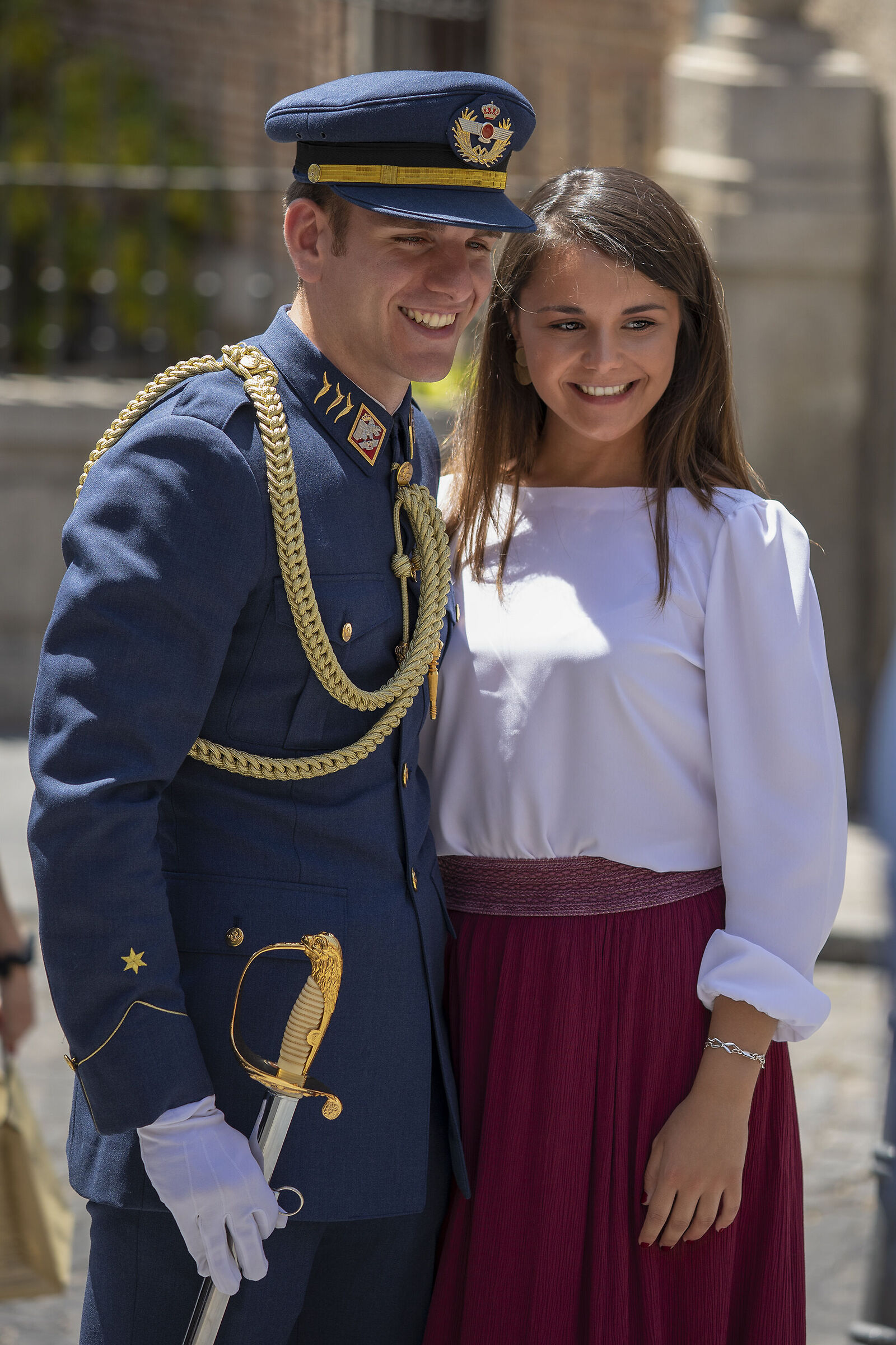 The cute Mata with his girlfriend