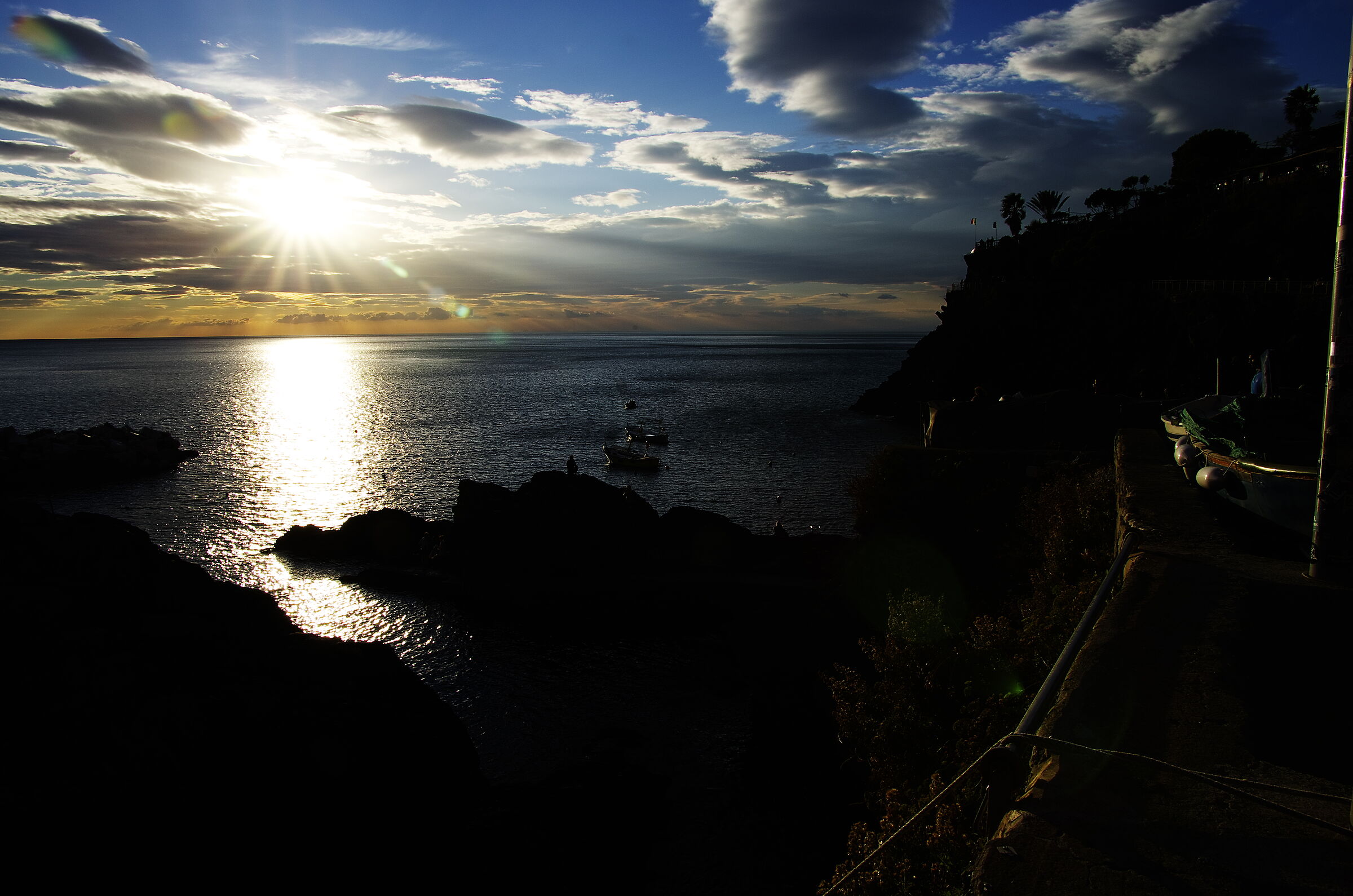 Tramonto a Manarola in Ottobre