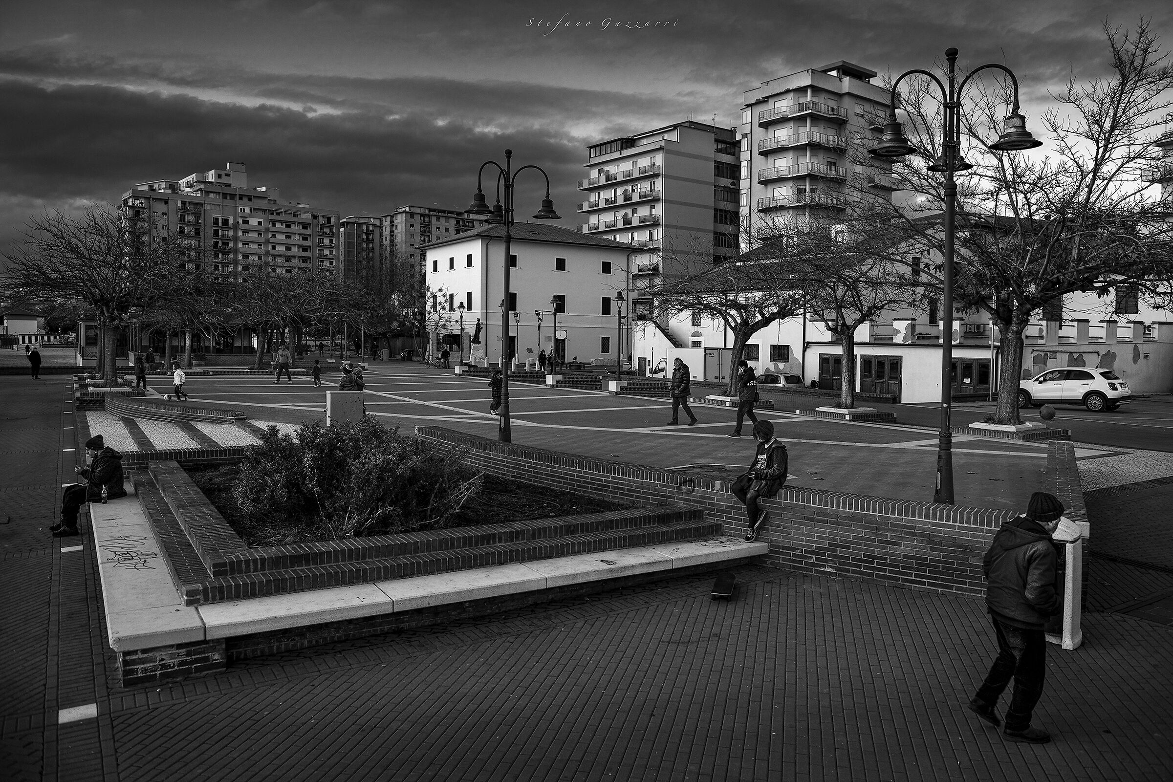 At dusk