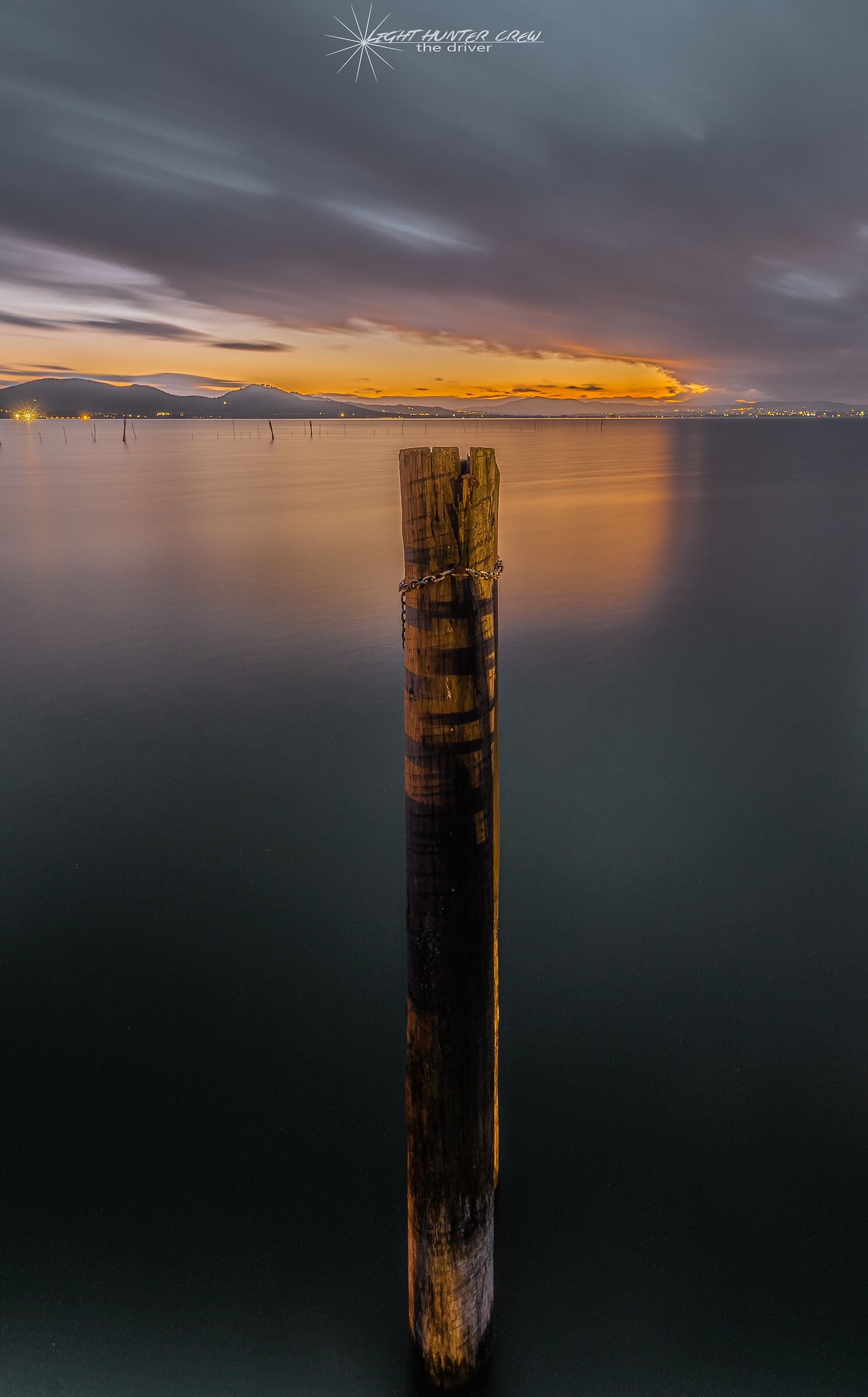 A warm winter sunset at Trasimeno