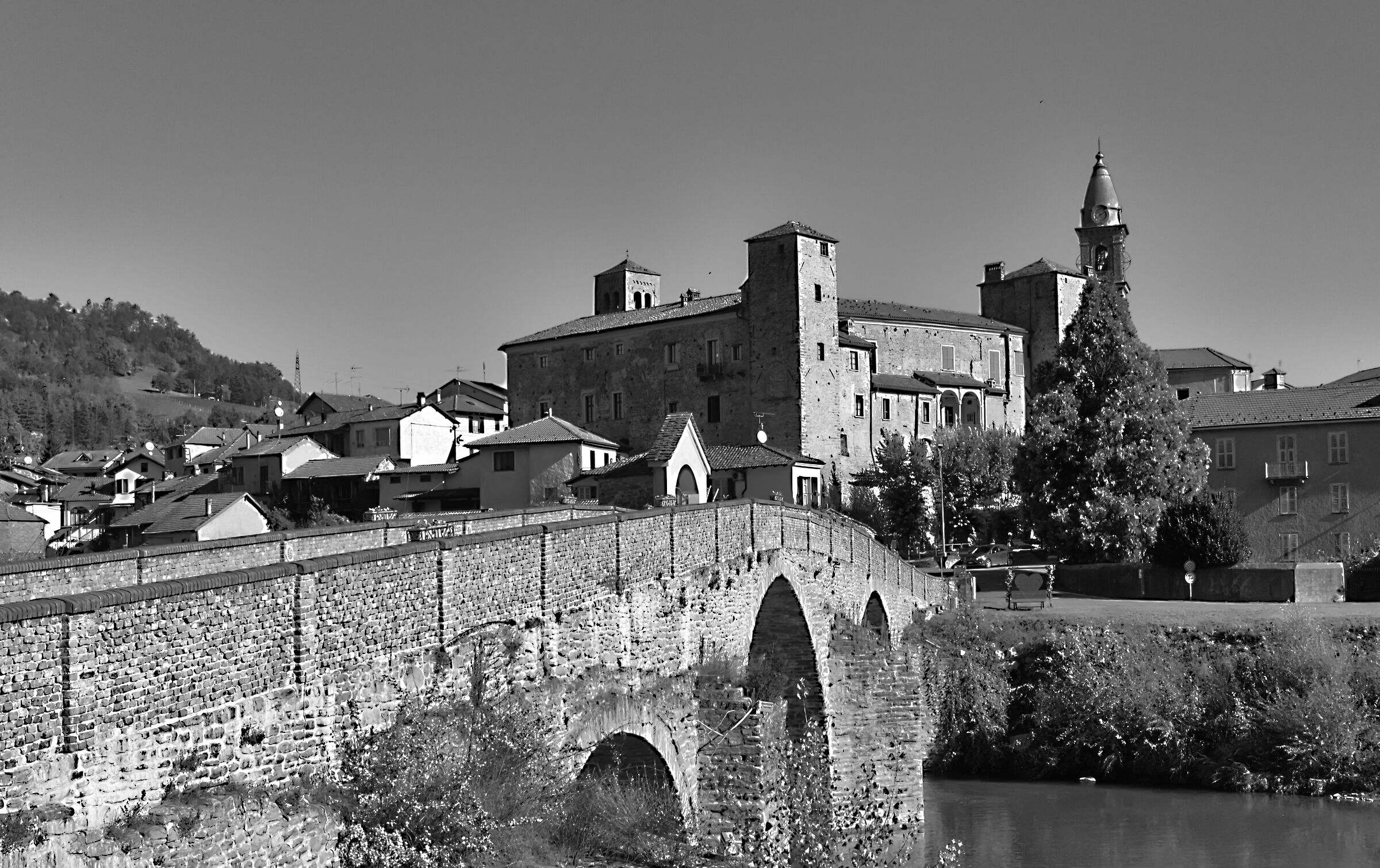 Ancient Roman bridge at Monastero Bormida